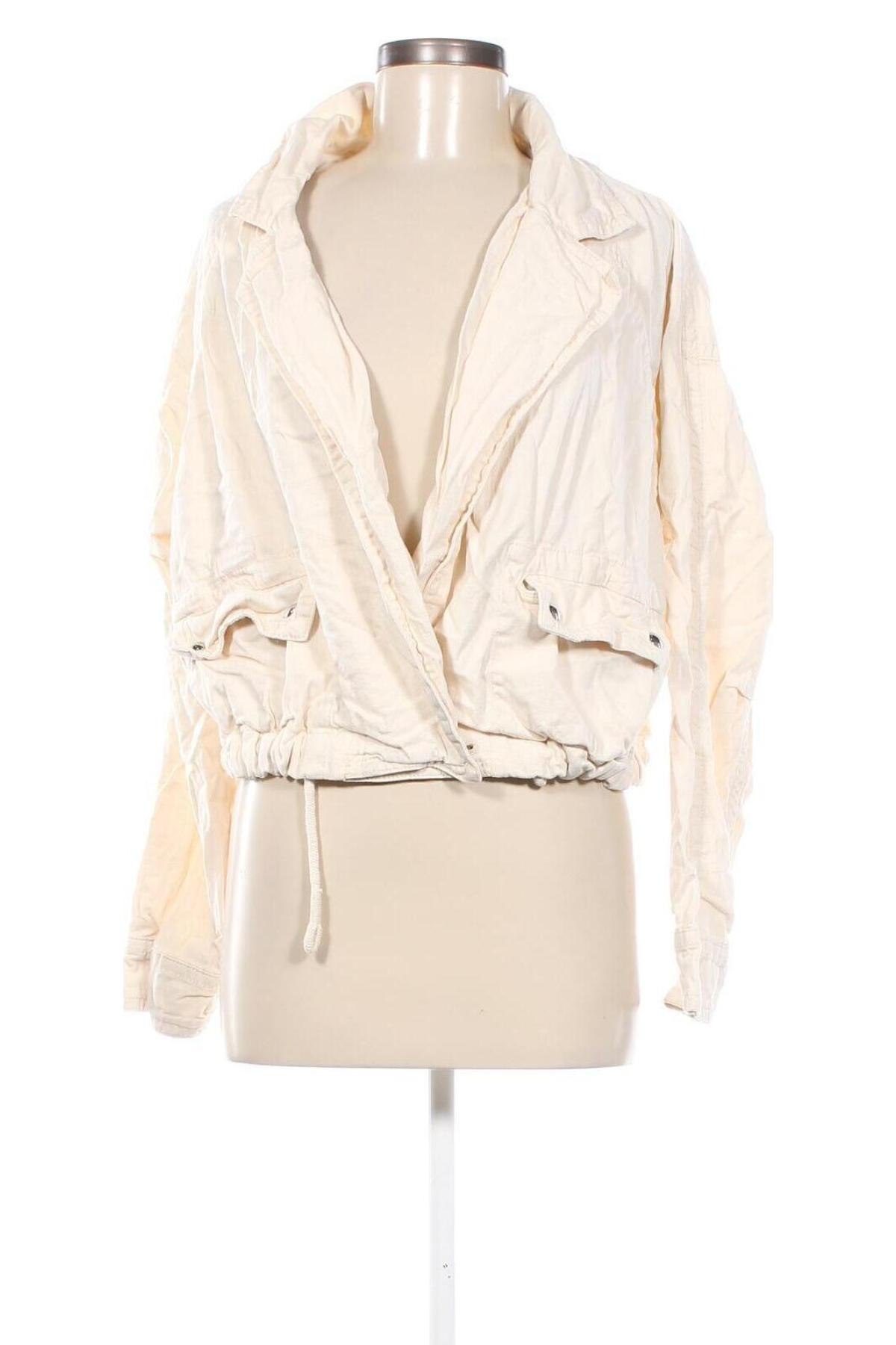 Damenjacke Bershka, Größe L, Farbe Beige, Preis 11,99 €