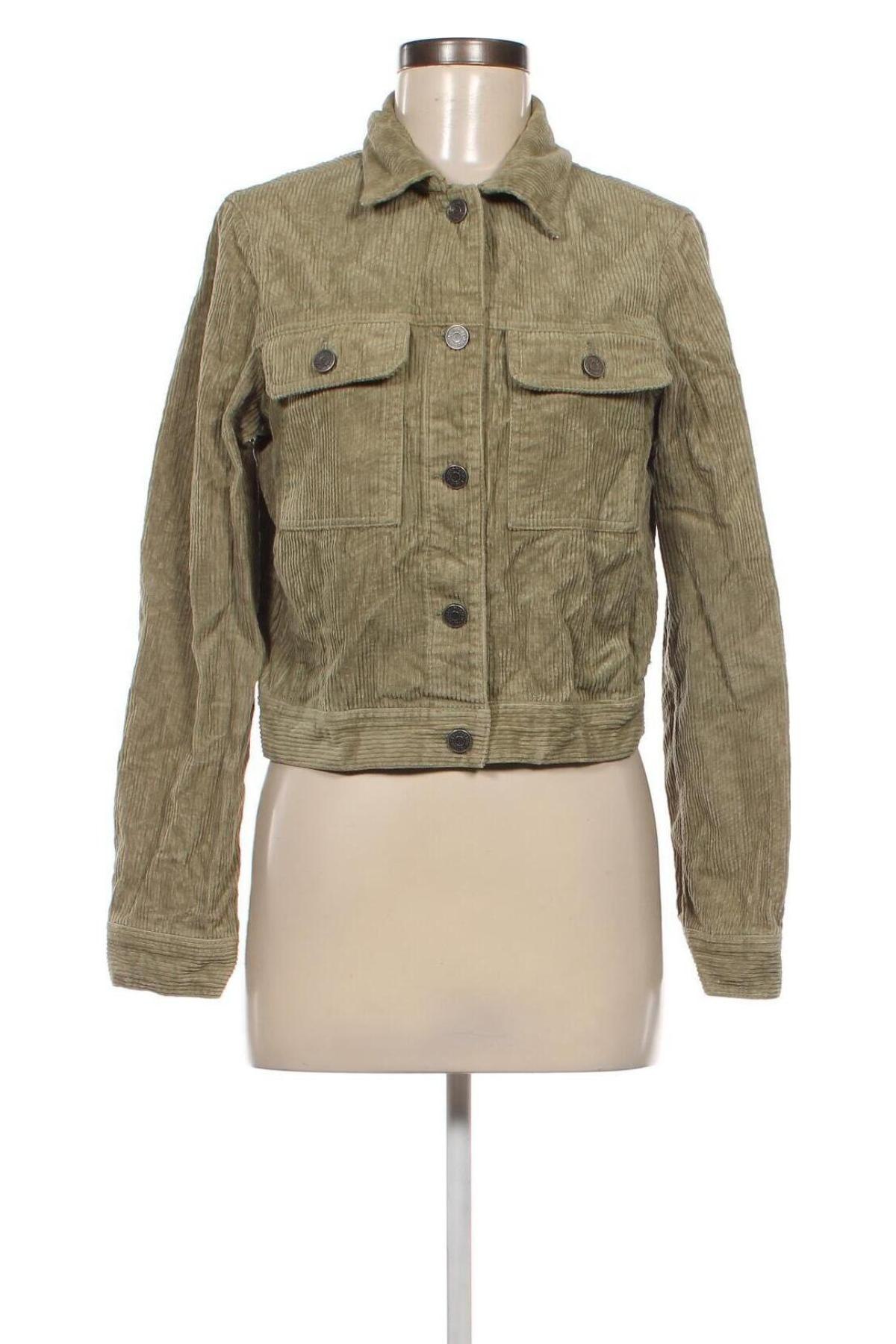 Geacă de femei Pull&Bear, Mărime S, Culoare Verde, Preț 157,99 Lei