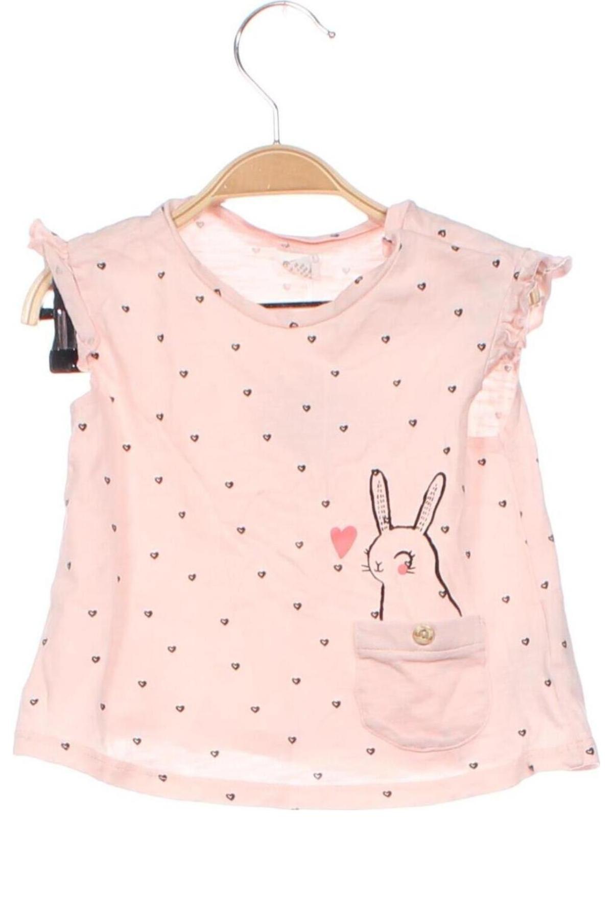 Kinder Shirt H&M, Größe 3-6m/ 62-68 cm, Farbe Rosa, Preis € 3,99