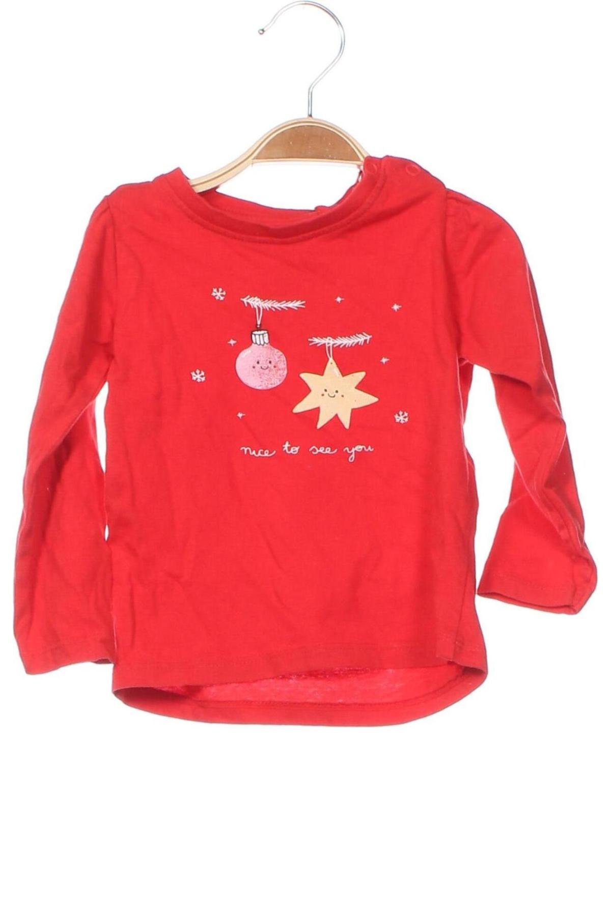 Kinder Shirt Sinsay, Größe 12-18m/ 80-86 cm, Farbe Rot, Preis 3,99 €