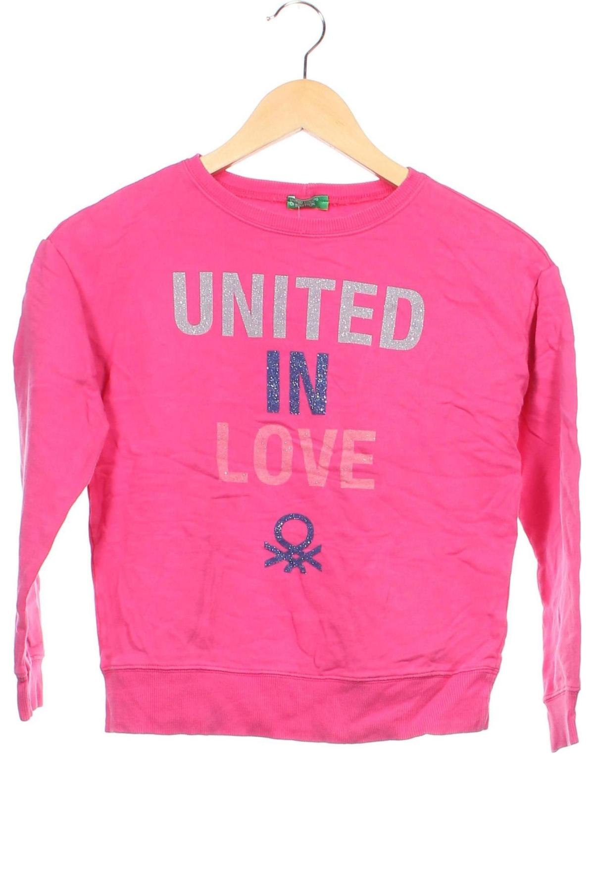 Kinder Shirt United Colors Of Benetton, Größe 11-12y/ 152-158 cm, Farbe Rosa, Preis 7,99 €