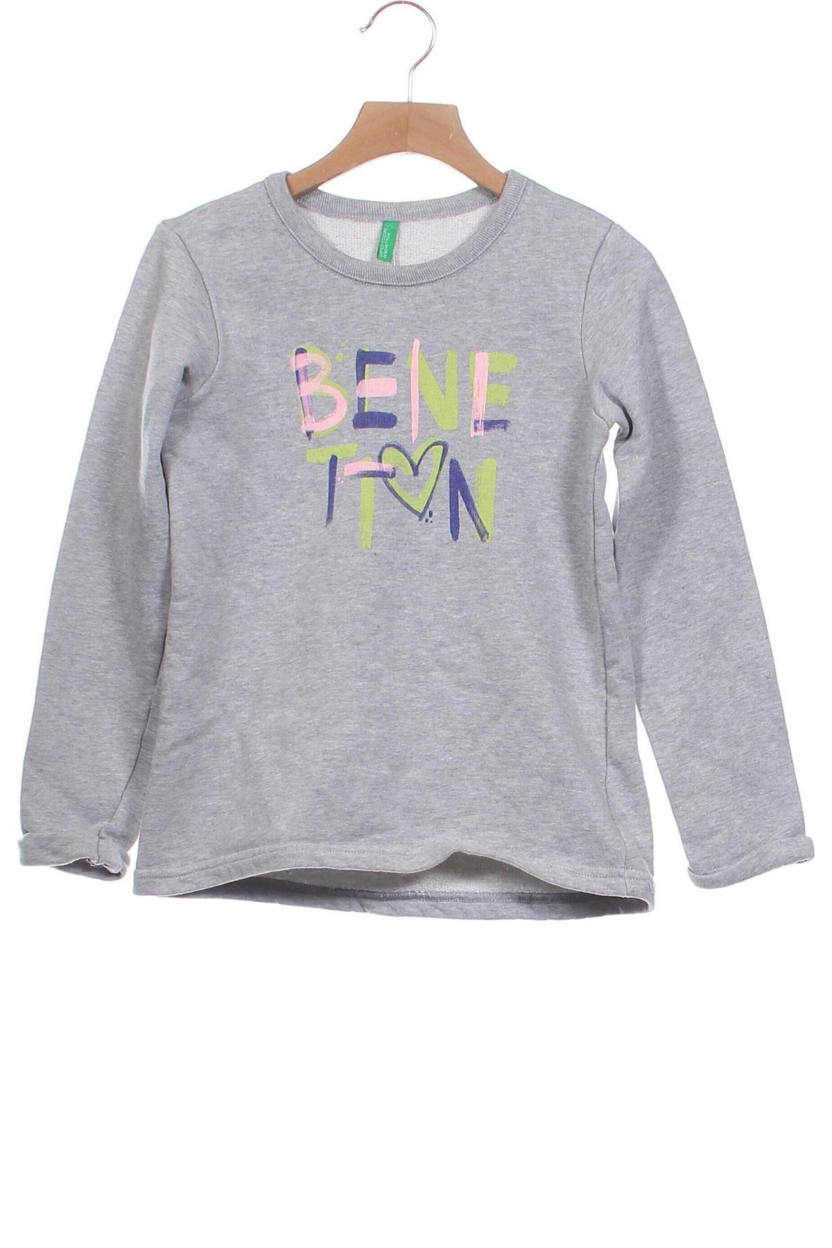 Bluză pentru copii United Colors Of Benetton, Mărime 7-8y/ 128-134 cm, Culoare Gri, Preț 84,18 Lei