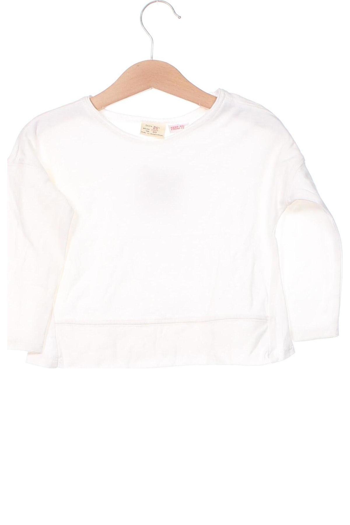 Kinder Shirt Zara, Größe 18-24m/ 86-98 cm, Farbe Weiß, Preis 4,99 €