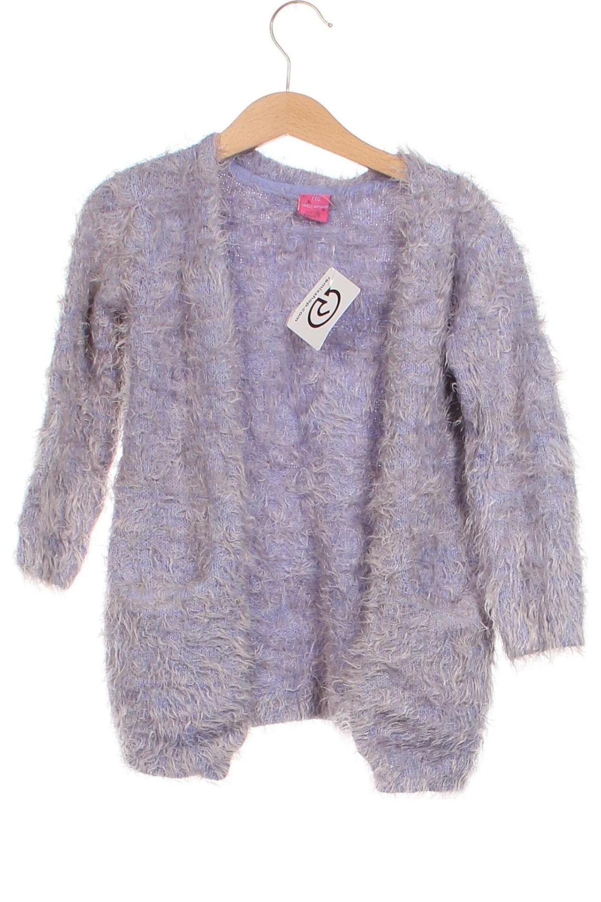 Kinder Strickjacke Kiki & Koko, Größe 4-5y/ 110-116 cm, Farbe Lila, Preis 8,99 €