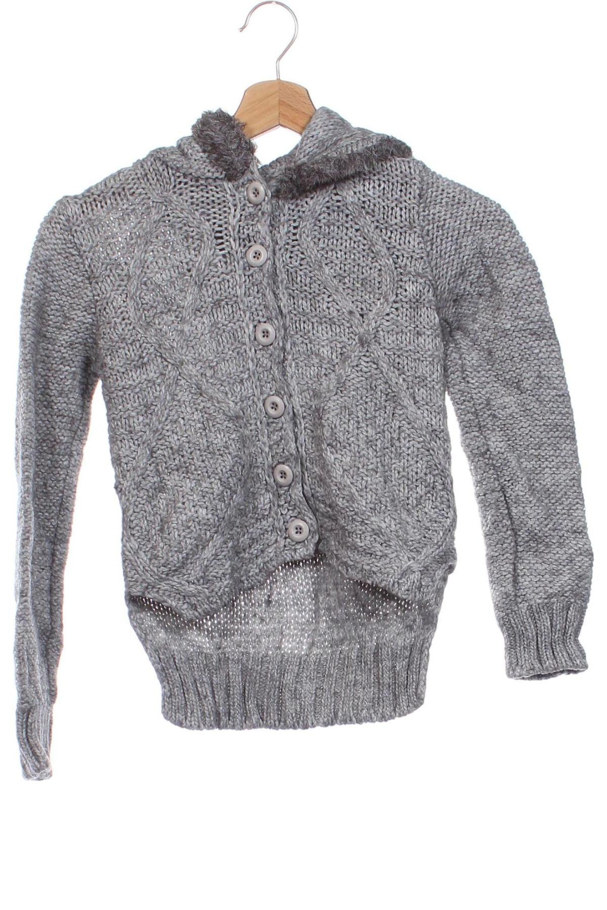 Kinder Strickjacke United Colors Of Benetton, Größe 8-9y/ 134-140 cm, Farbe Grau, Preis 12,99 €