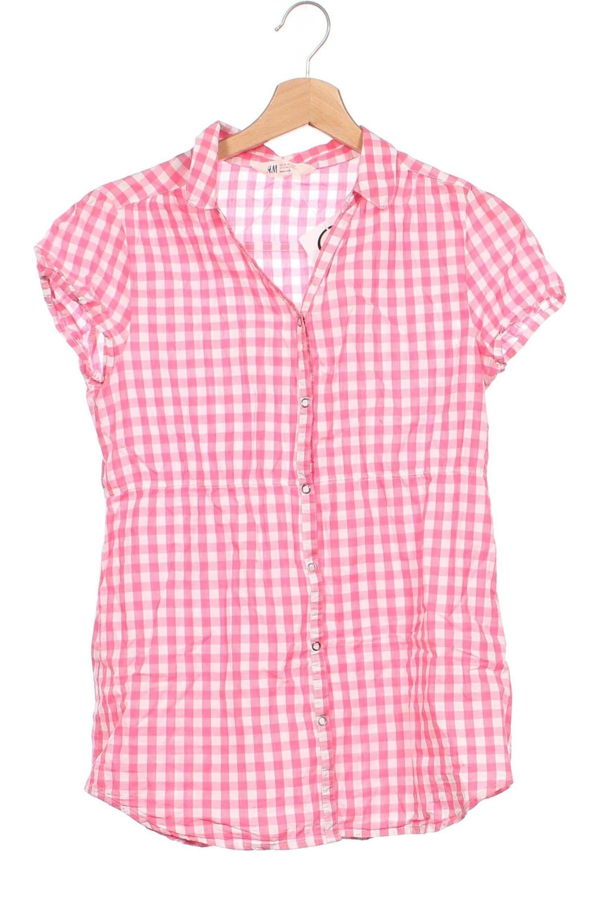 Kinderhemd H&M, Größe 12-13y/ 158-164 cm, Farbe Rosa, Preis 3,99 €