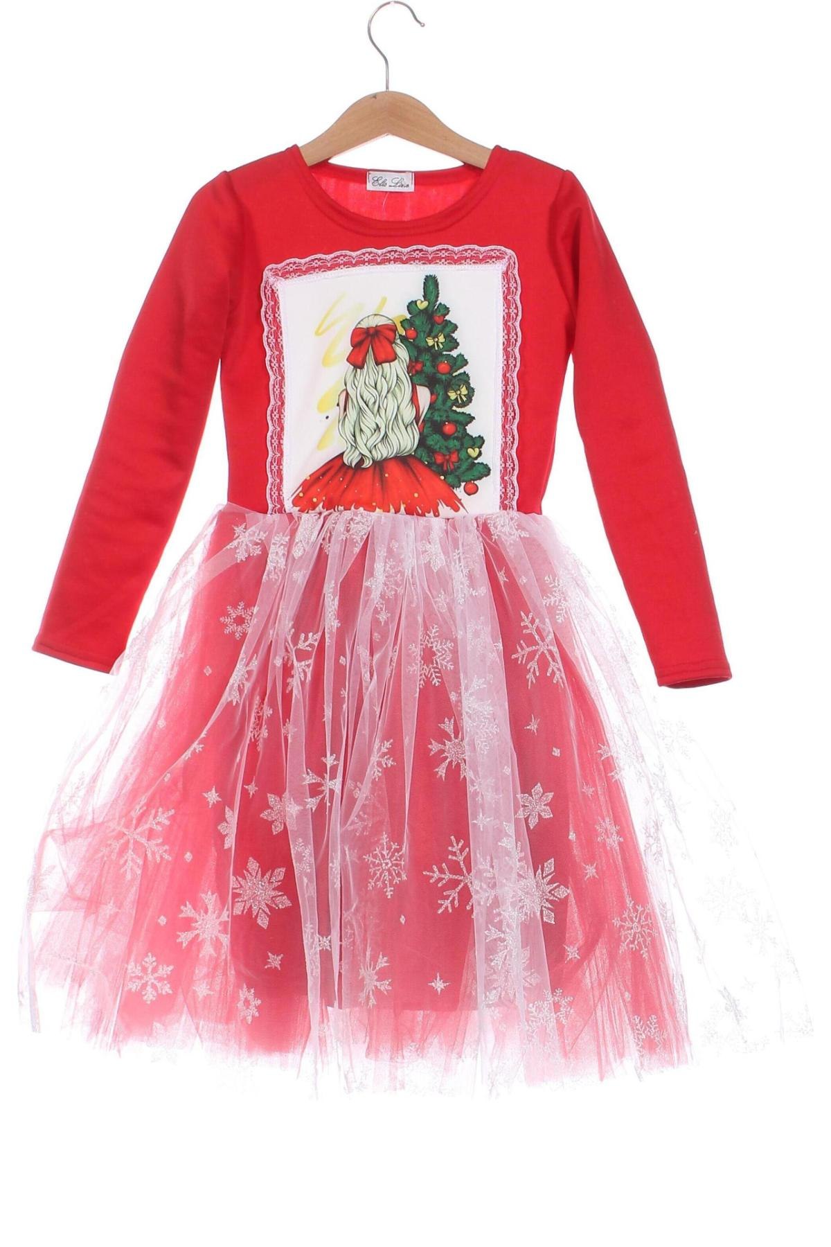 Kinderkleid, Größe 8-9y/ 134-140 cm, Farbe Rot, Preis € 12,28