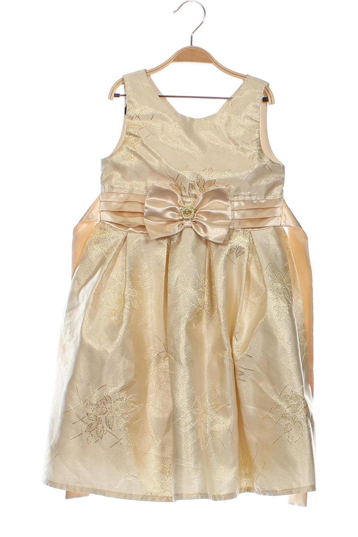 Kinderkleid, Größe 4-5y/ 110-116 cm, Farbe Golden, Preis € 11,48