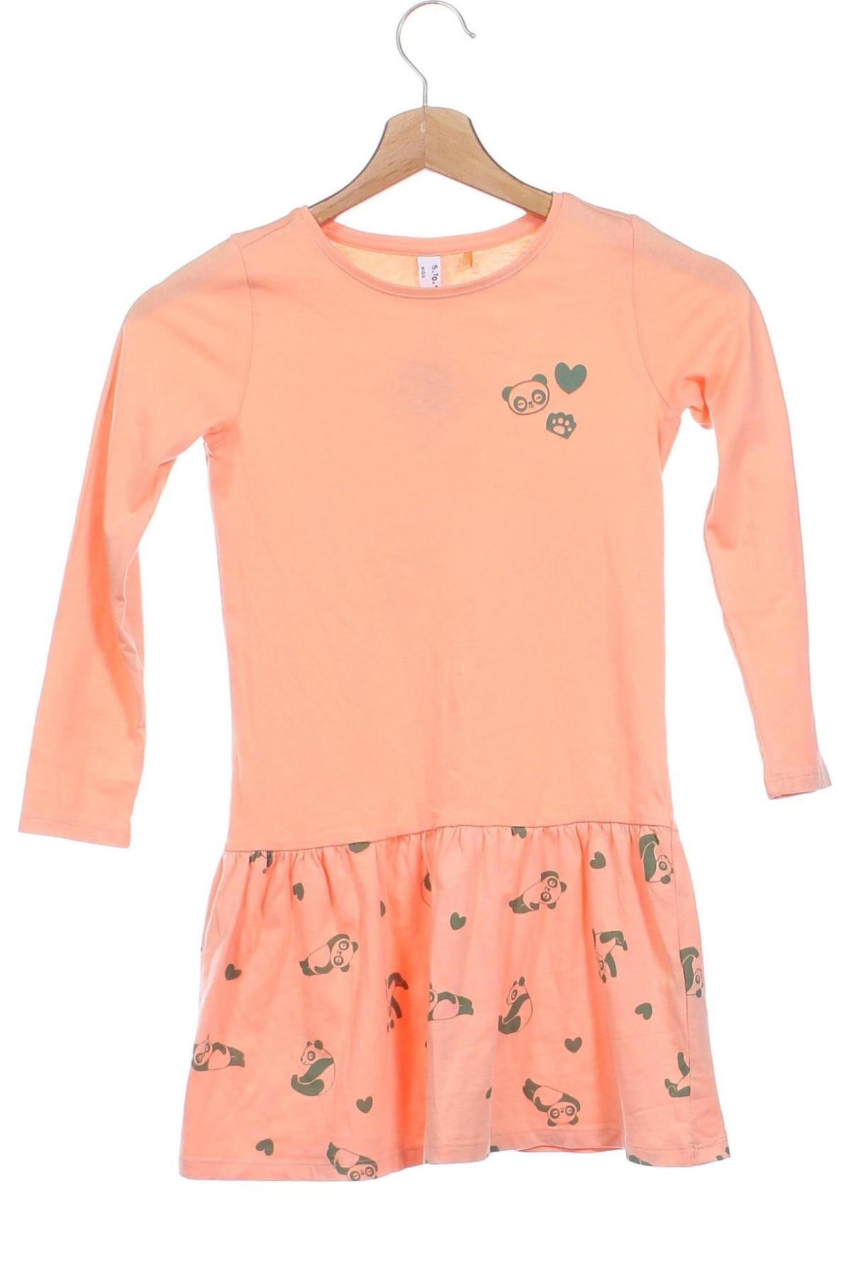 Kinderkleid, Größe 5-6y/ 116-122 cm, Farbe Orange, Preis 5,99 €