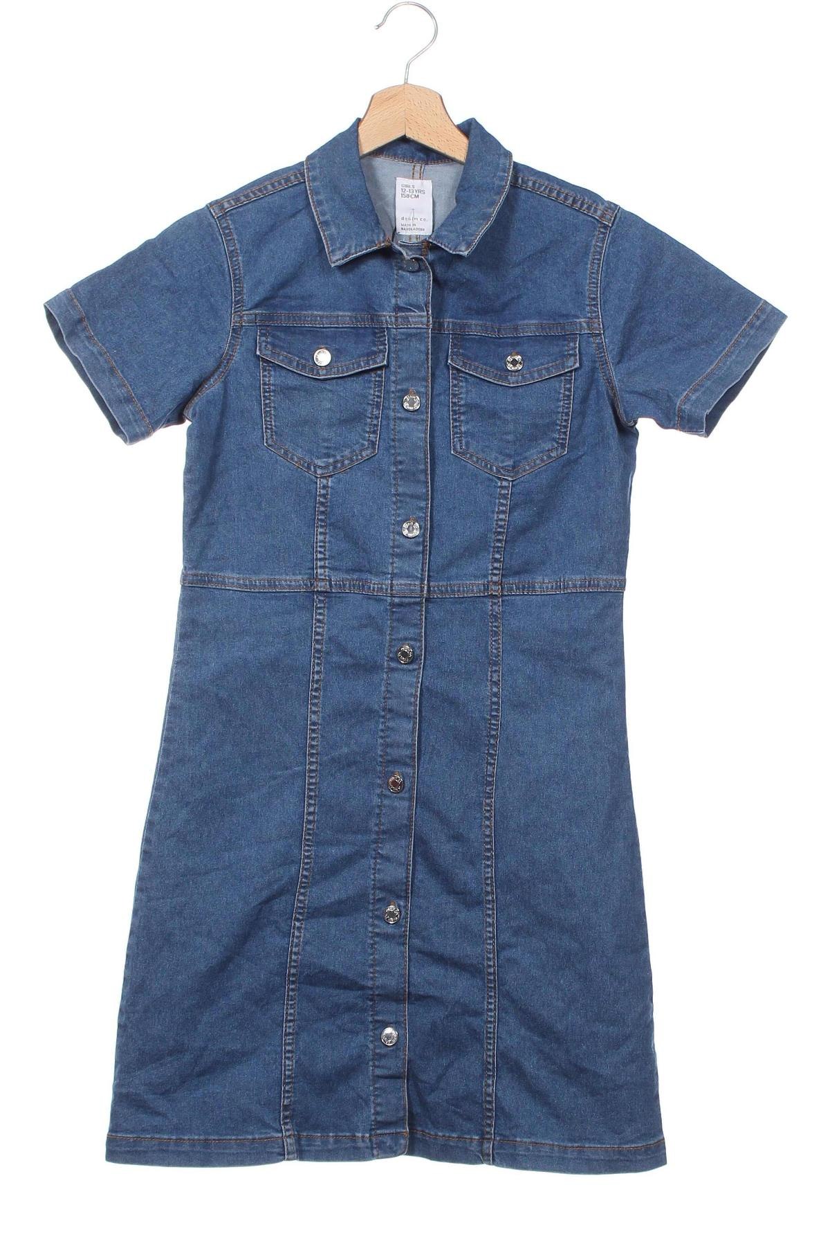 Kinderkleid Denim Co., Größe 12-13y/ 158-164 cm, Farbe Blau, Preis € 7,99