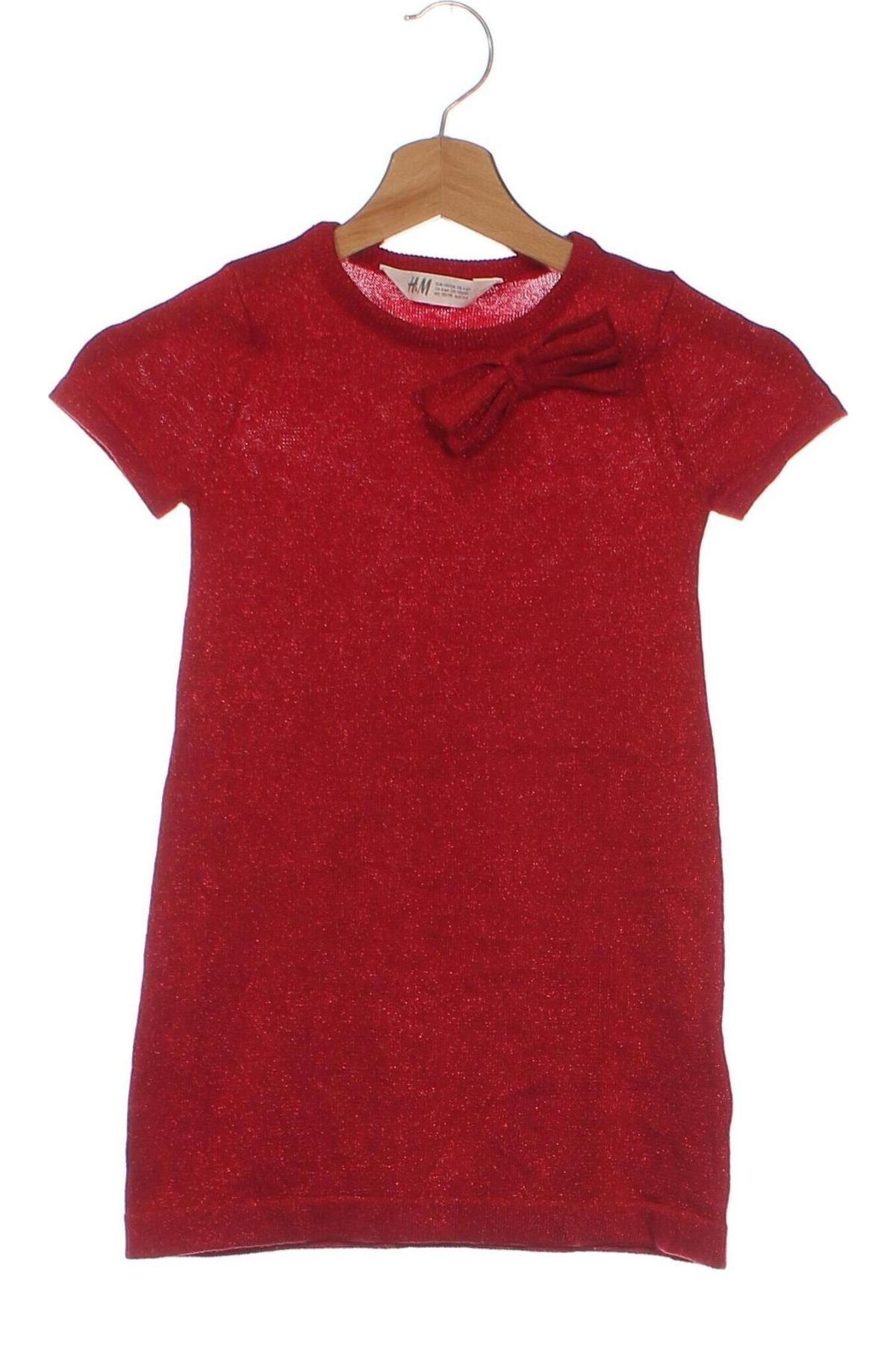 Kinderkleid H&M, Größe 4-5y/ 110-116 cm, Farbe Rot, Preis € 5,49