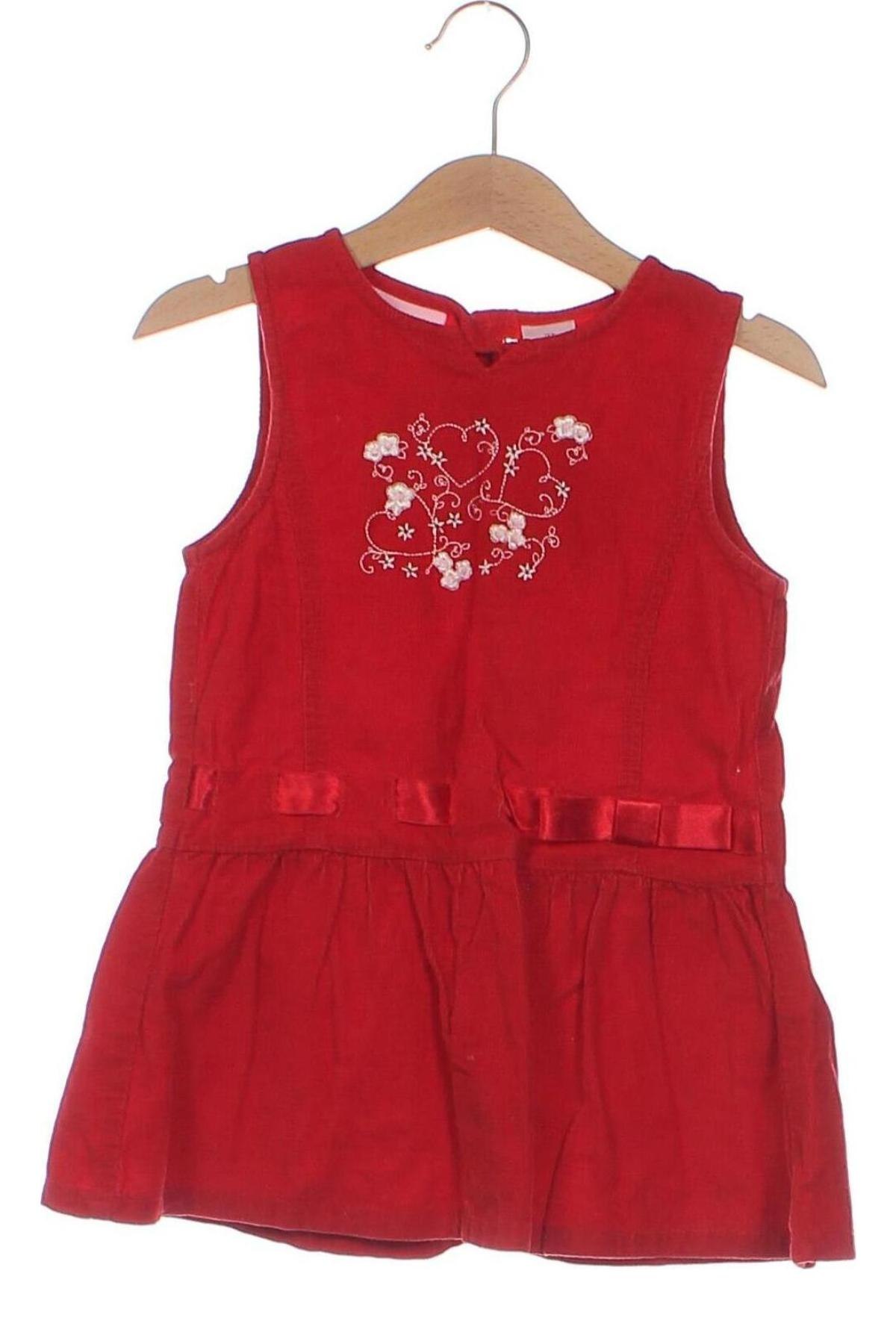 Kinderkleid Sweet, Größe 2-3y/ 98-104 cm, Farbe Rot, Preis 6,49 €