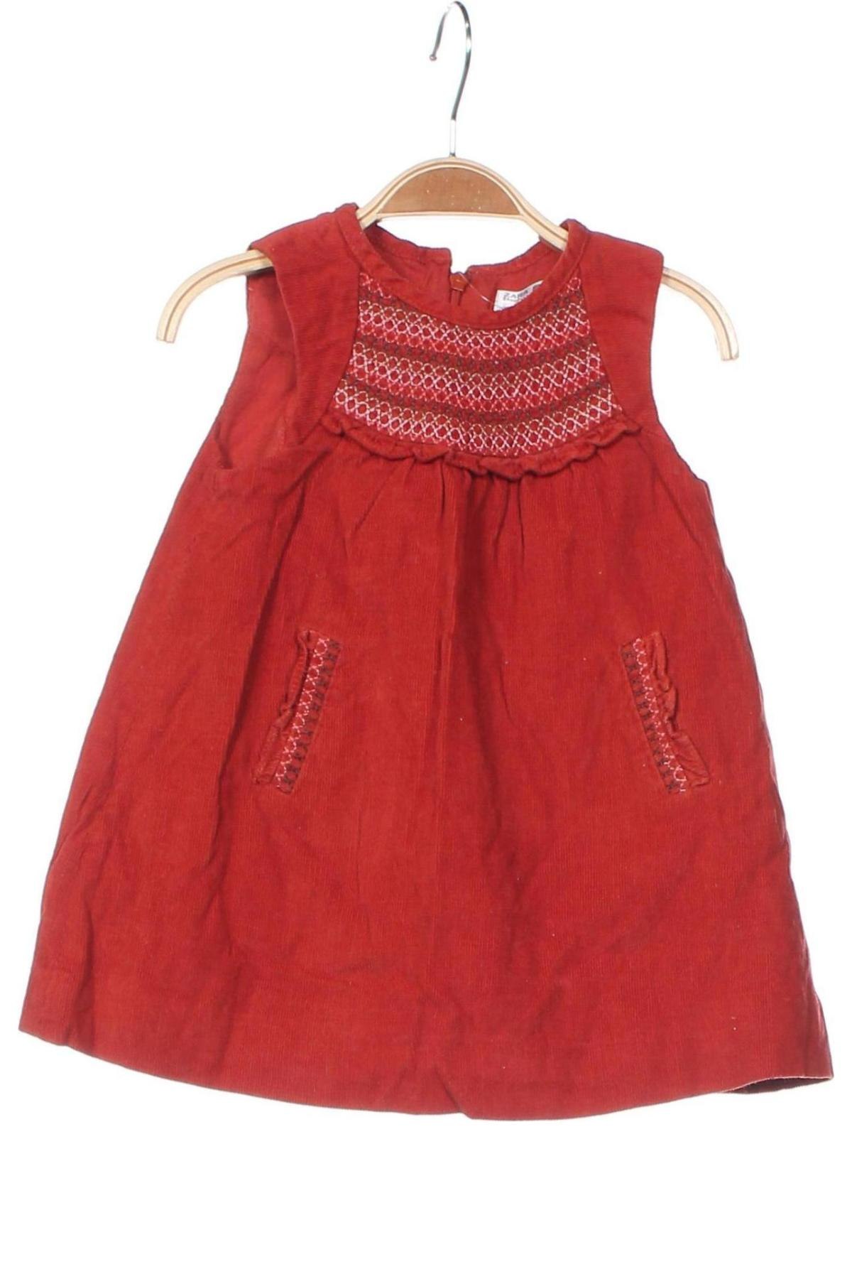 Detské šaty  Zara, Veľkosť 12-18m/ 80-86 cm, Farba Červená, Cena  5,95 €