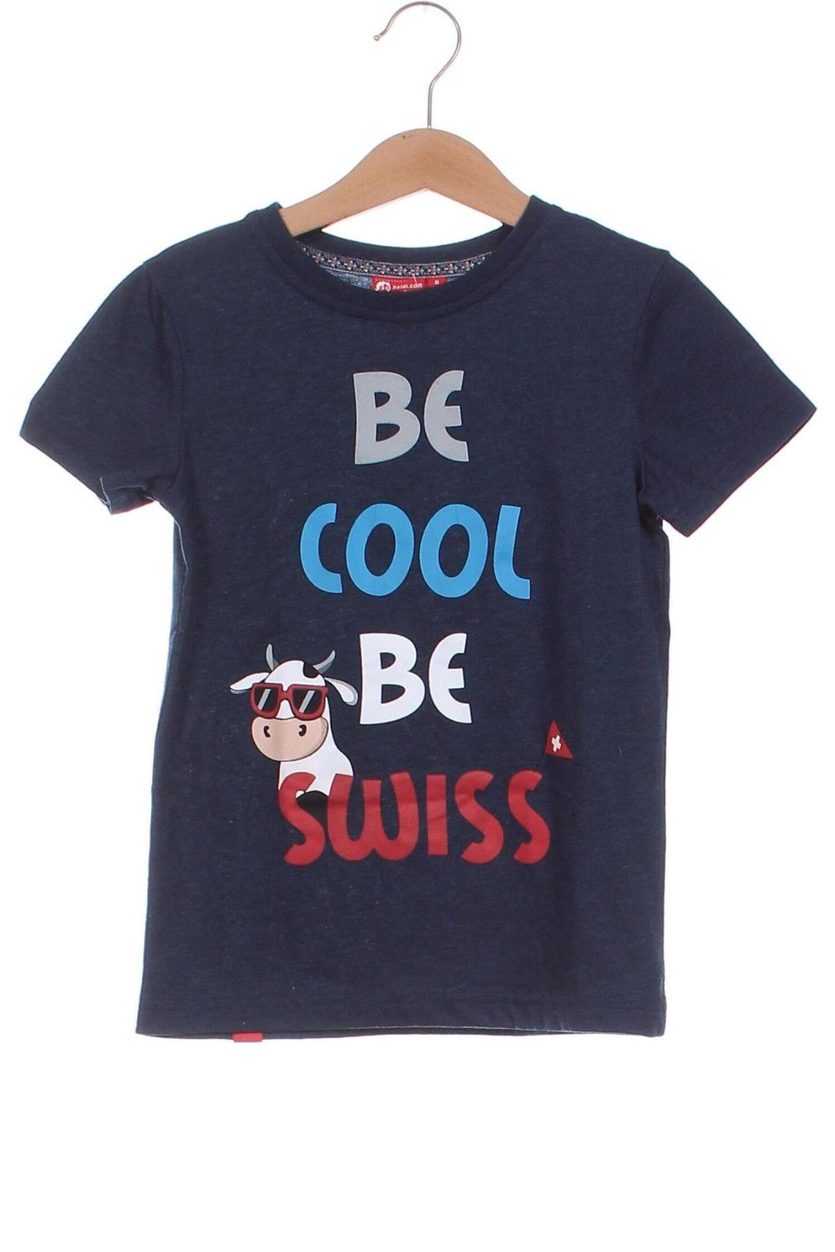 Kinder T-Shirt, Größe 6-7y/ 122-128 cm, Farbe Blau, Preis 3,99 €