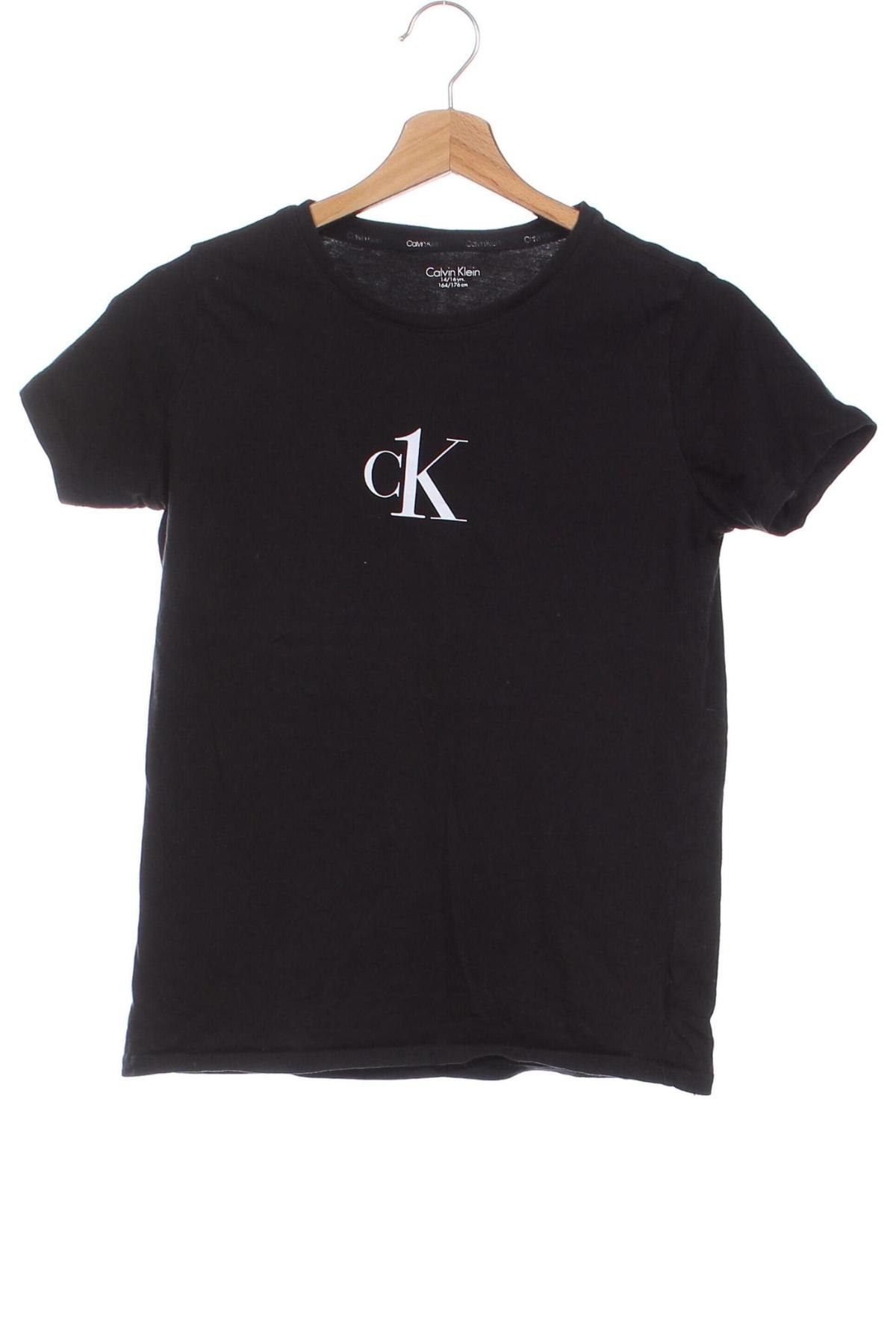 Tricou pentru copii Calvin Klein, Mărime 14-15y/ 168-170 cm, Culoare Negru, Preț 51,02 Lei