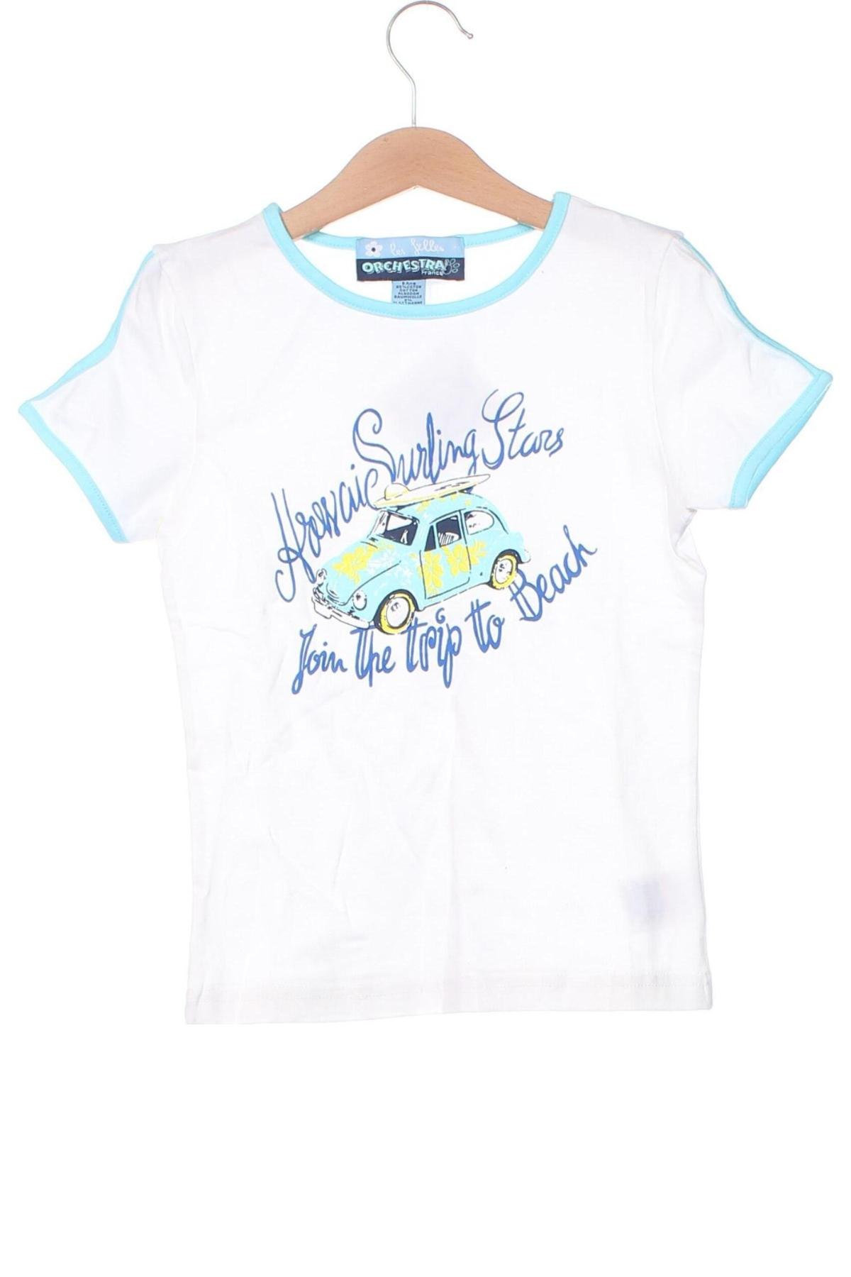 Kinder T-Shirt Orchestra, Größe 7-8y/ 128-134 cm, Farbe Weiß, Preis € 3,99