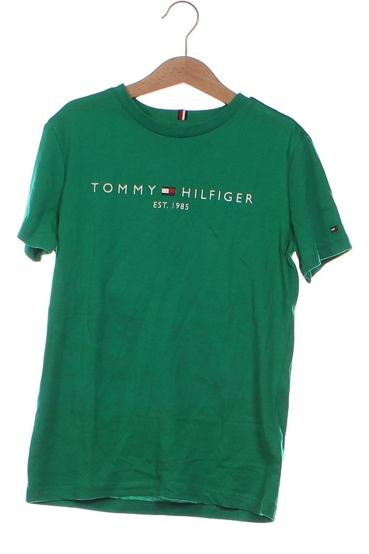 Παιδικό μπλουζάκι Tommy Hilfiger, Μέγεθος 8-9y/ 134-140 εκ., Χρώμα Πράσινο, Τιμή 30,99 €