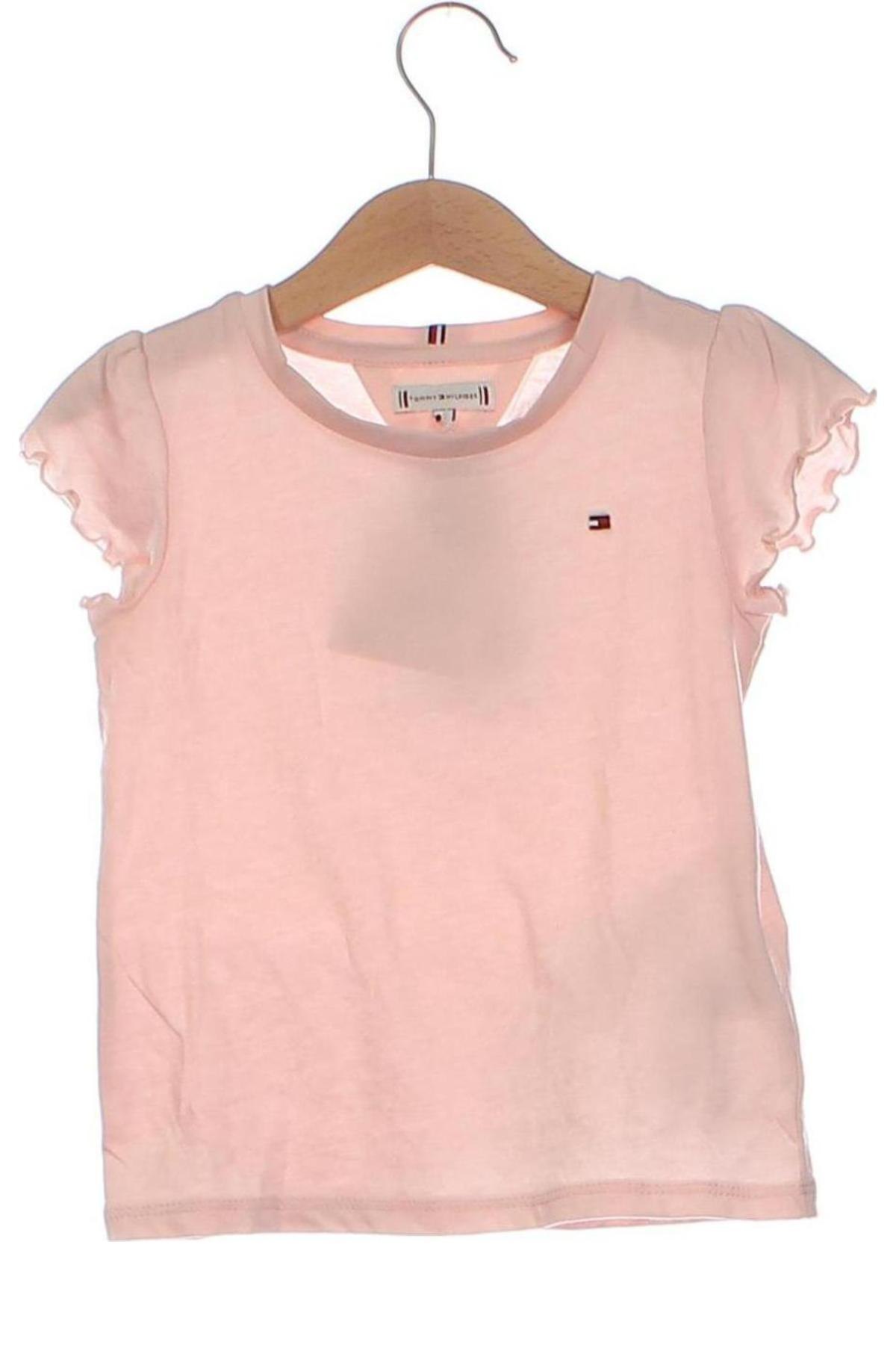 Dziecięcy T-shirt Tommy Hilfiger, Rozmiar 18-24m/ 86-98 cm, Kolor Różowy, Cena 94,99 zł