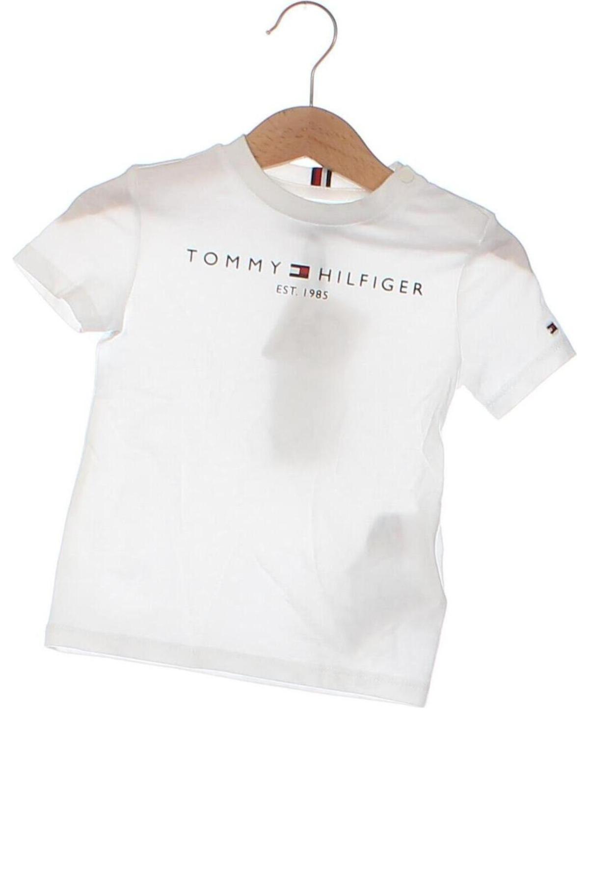 Tricou pentru copii Tommy Hilfiger, Mărime 9-12m/ 74-80 cm, Culoare Alb, Preț 105,99 Lei