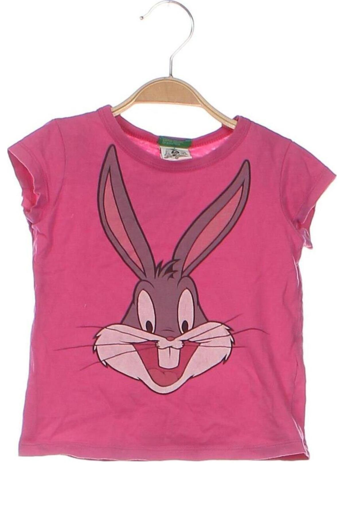 Kinder T-Shirt United Colors Of Benetton, Größe 12-18m/ 80-86 cm, Farbe Rosa, Preis € 3,99