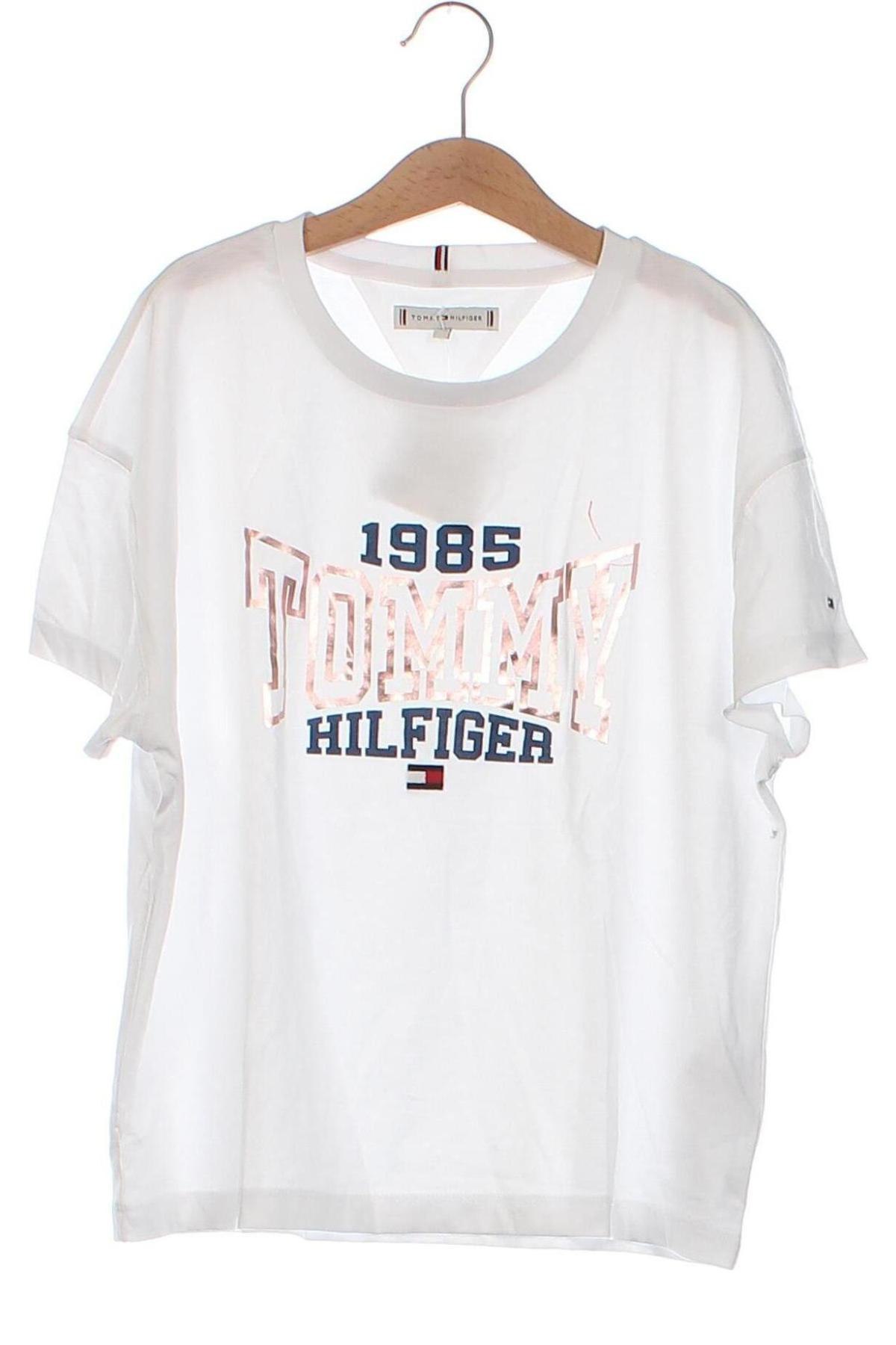 Παιδικό μπλουζάκι Tommy Hilfiger, Μέγεθος 15-18y/ 170-176 εκ., Χρώμα Λευκό, Τιμή 18,99 €