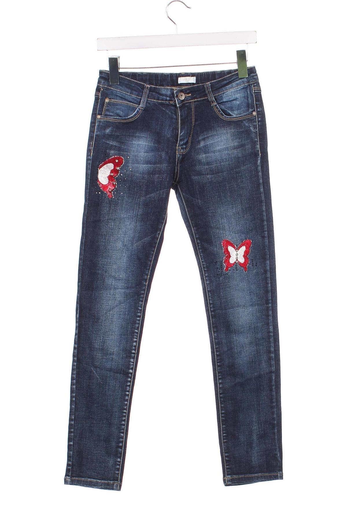 Kinderjeans, Größe 13-14y/ 164-168 cm, Farbe Blau, Preis € 6,99