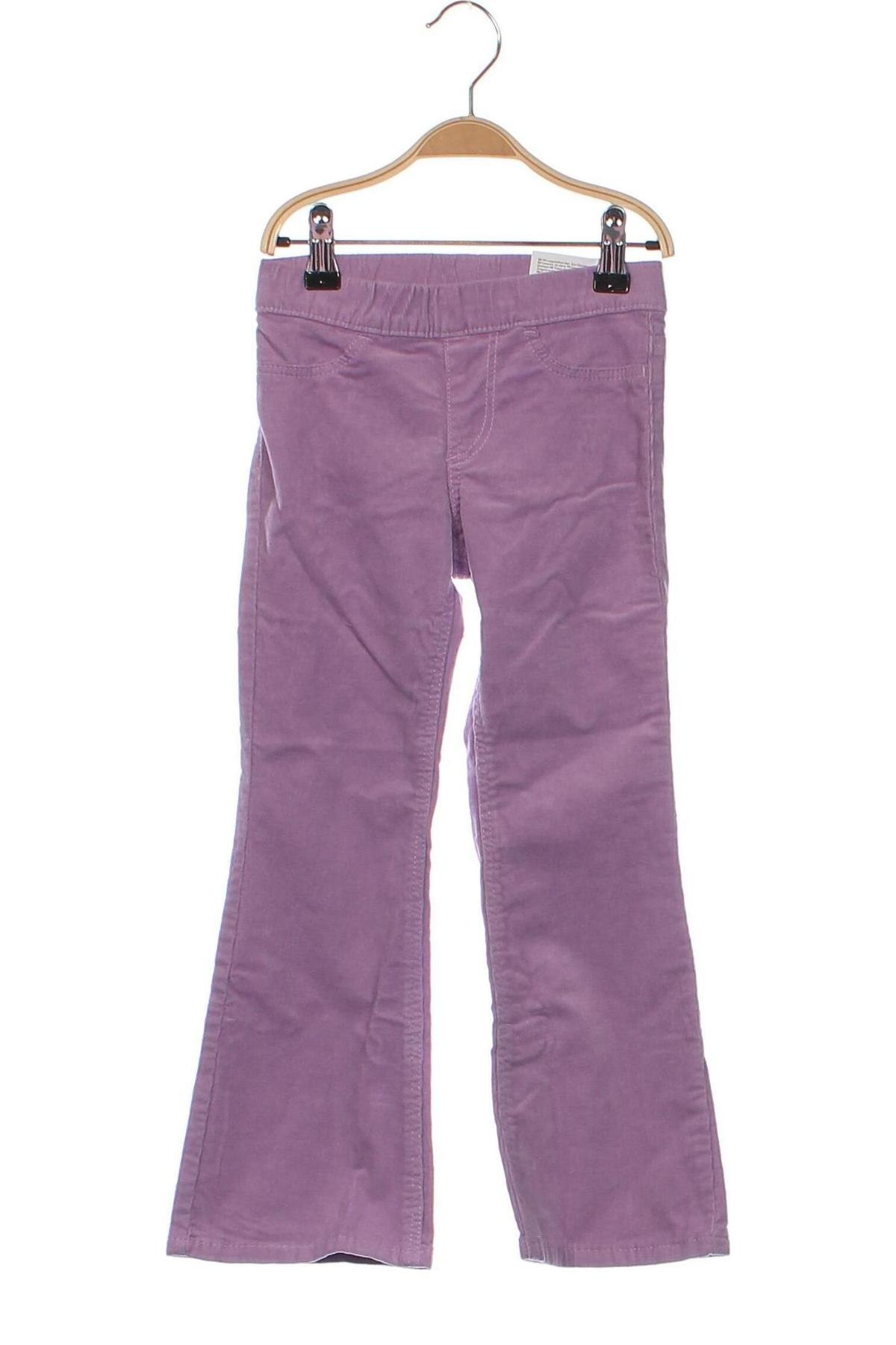 Kinder Cordhose H&M, Größe 4-5y/ 110-116 cm, Farbe Lila, Preis 9,99 €