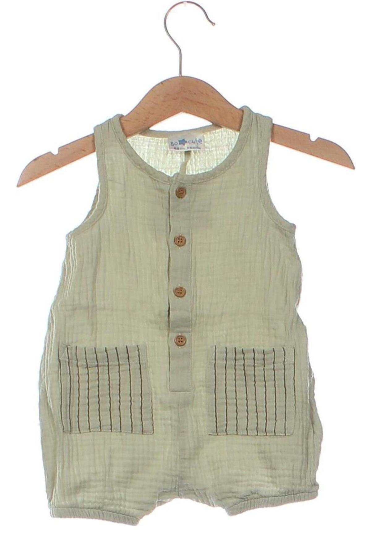 Kinder Overall, Größe 3-6m/ 62-68 cm, Farbe Grün, Preis € 9,99