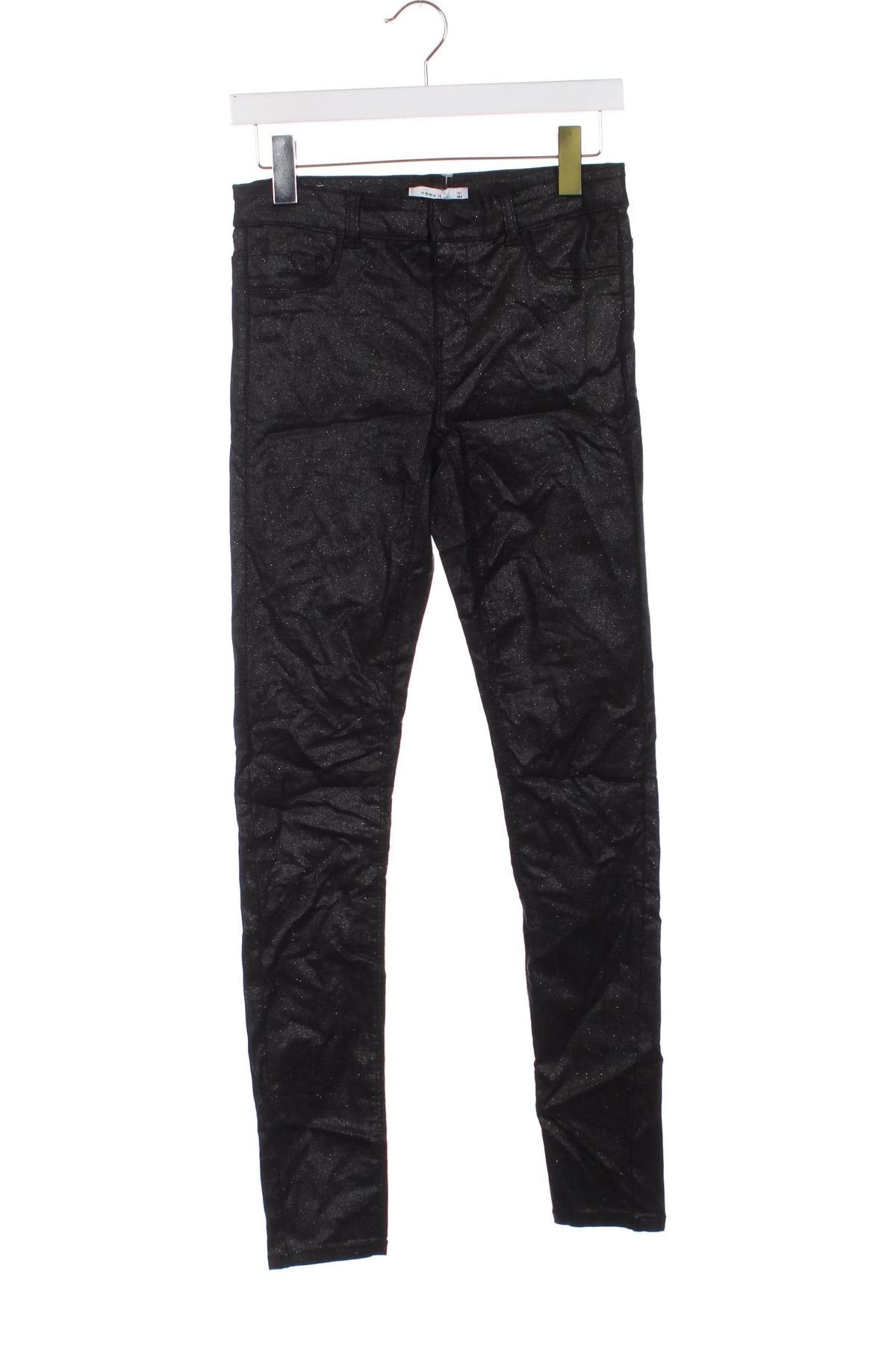 Pantaloni pentru copii Name It, Mărime 12-13y/ 158-164 cm, Culoare Negru, Preț 41,99 Lei