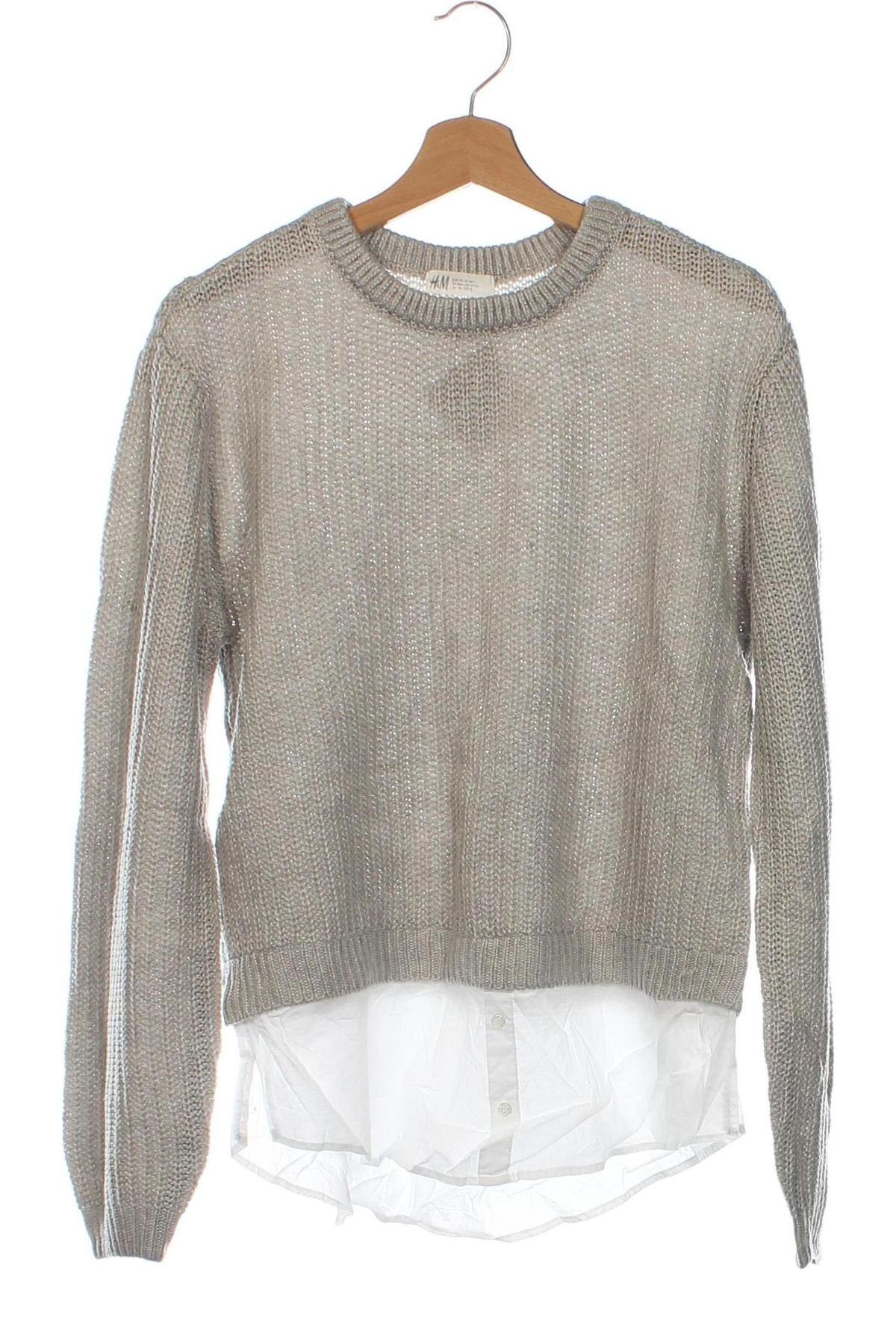 Dziecięcy sweter H&M, Rozmiar 14-15y/ 168-170 cm, Kolor Szary, Cena 21,99 zł