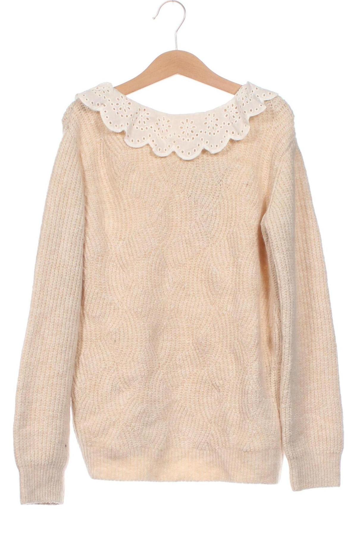 Kinderpullover Kiabi, Größe 8-9y/ 134-140 cm, Farbe Beige, Preis 9,49 €