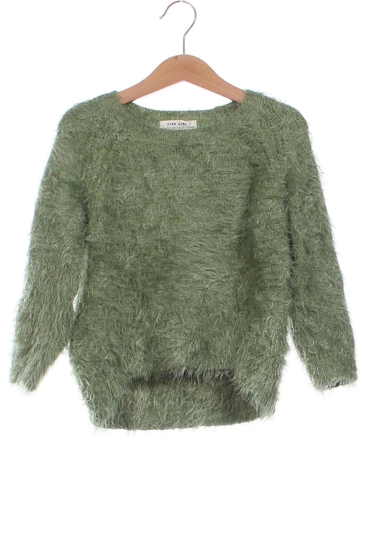 Pulover pentru copii Zara, Mărime 4-5y/ 110-116 cm, Culoare Verde, Preț 39,99 Lei