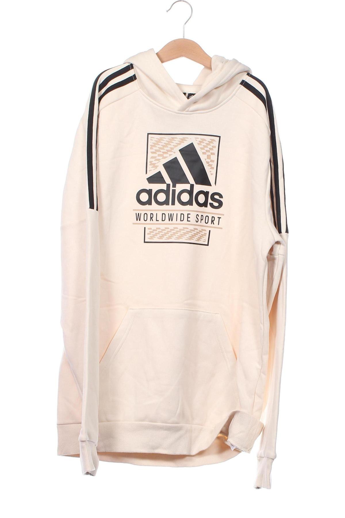 Kinder Sweatshirts Adidas, Größe 15-18y/ 170-176 cm, Farbe Ecru, Preis € 28,79