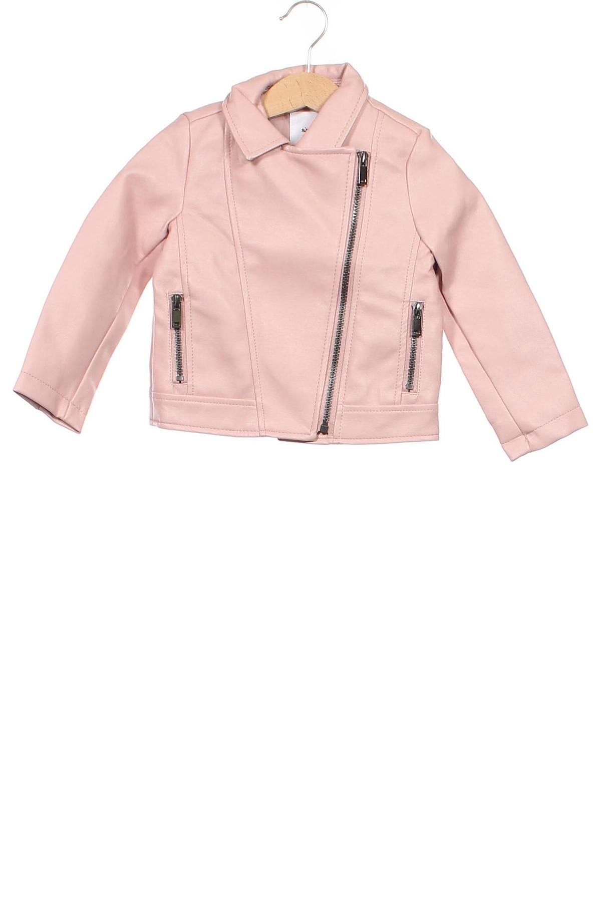 Kinder Lederjacke Sinsay, Größe 2-3y/ 98-104 cm, Farbe Rosa, Preis 10,16 €