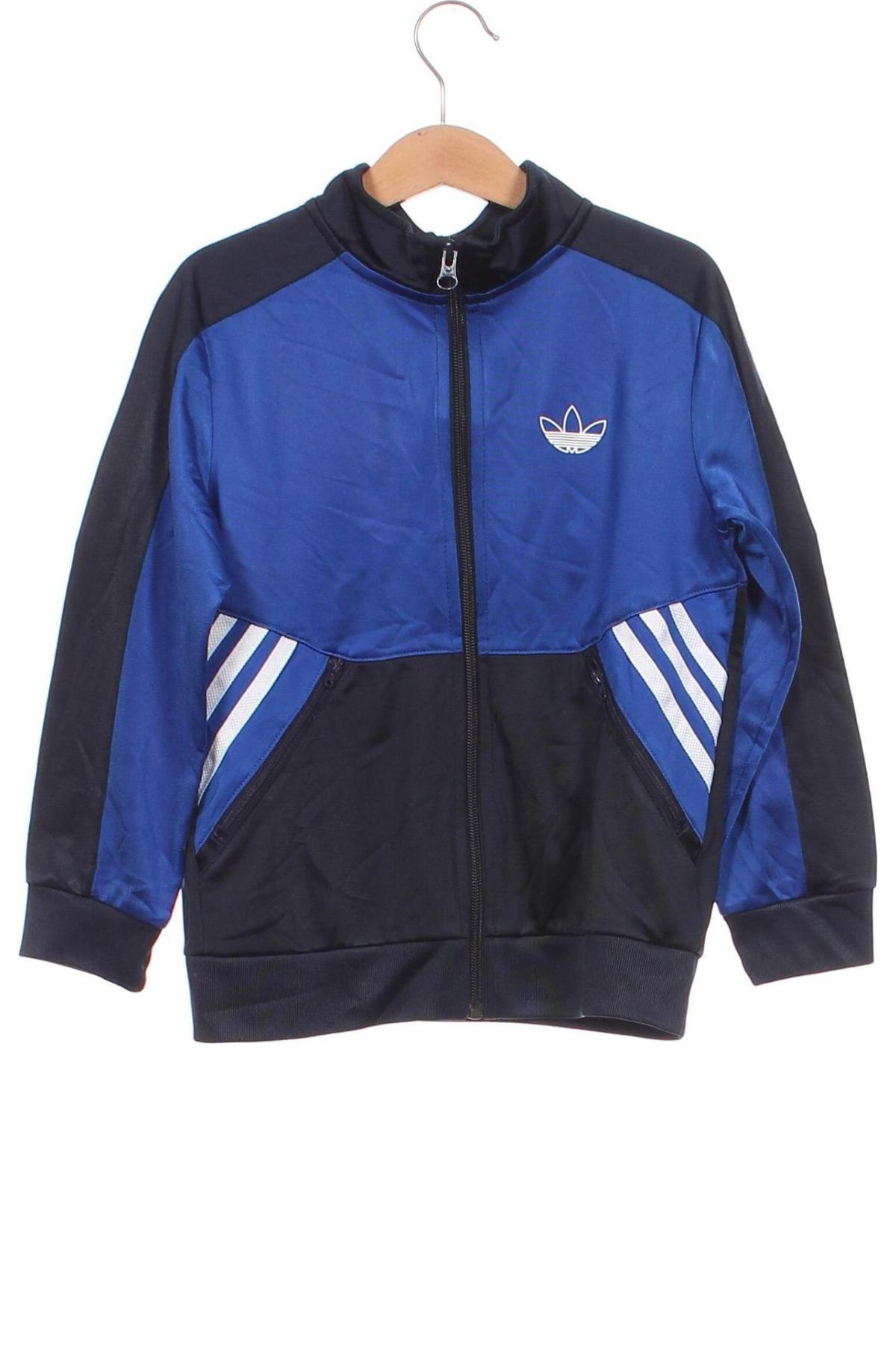 Bluză de trening, pentru copii Adidas, Mărime 6-7y/ 122-128 cm, Culoare Albastru, Preț 60,99 Lei