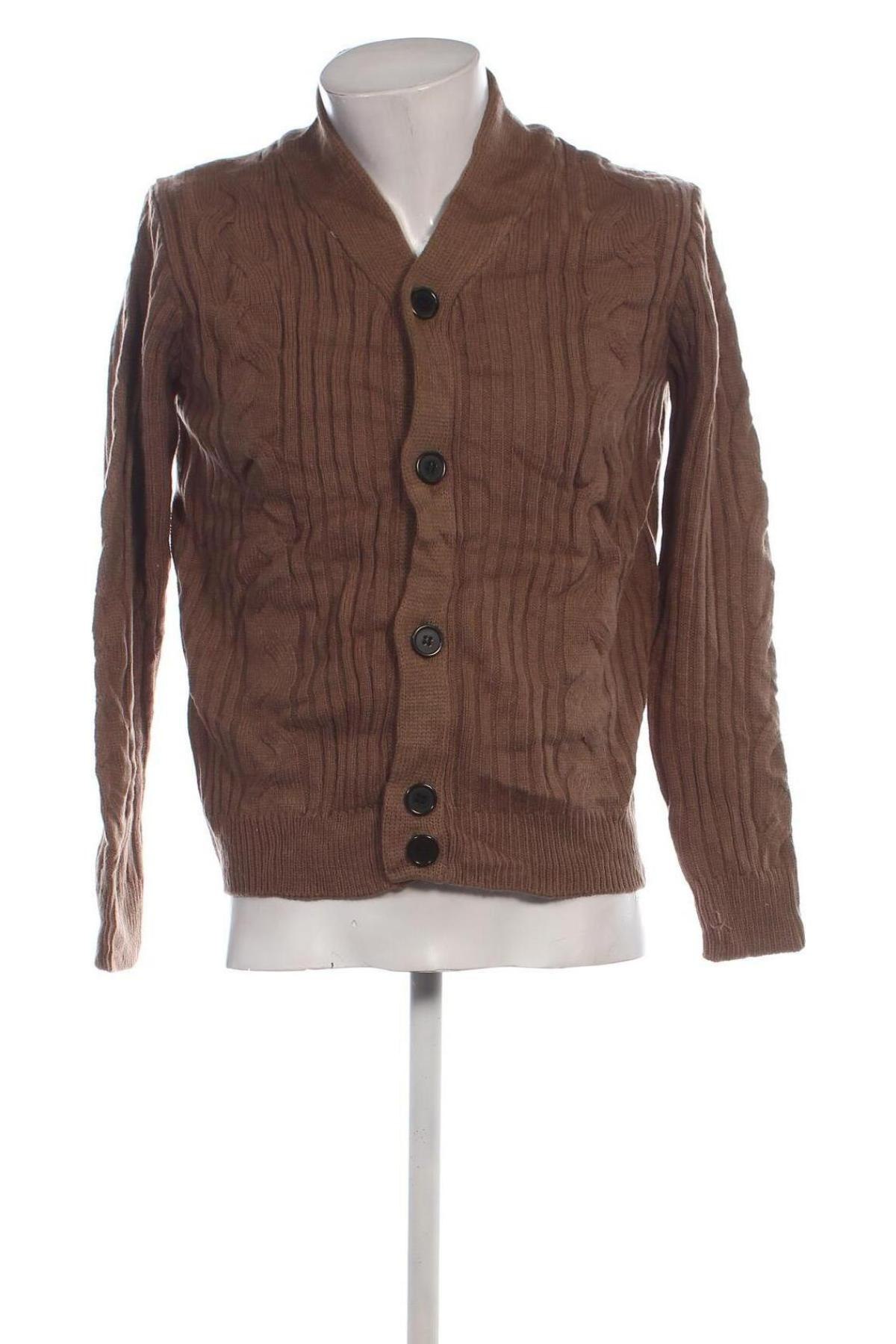 Herren Strickjacke, Größe M, Farbe Braun, Preis € 5,99