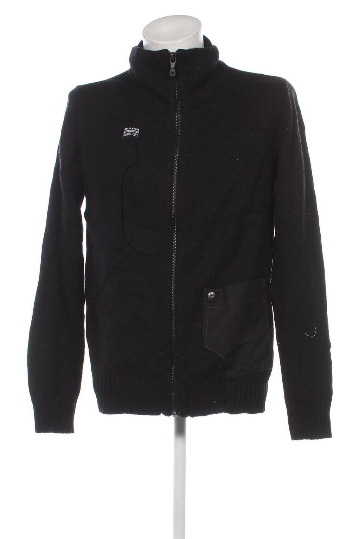 Jachetă tricotată de bărbați G-Star Raw, Mărime XL, Culoare Negru, Preț 205,99 Lei