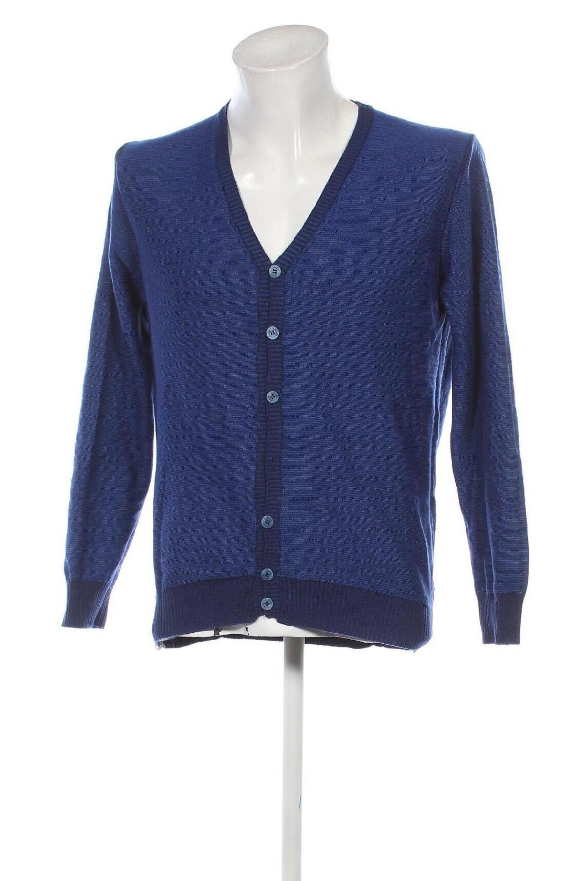 Herren Strickjacke Jurta, Größe L, Farbe Blau, Preis 5,49 €