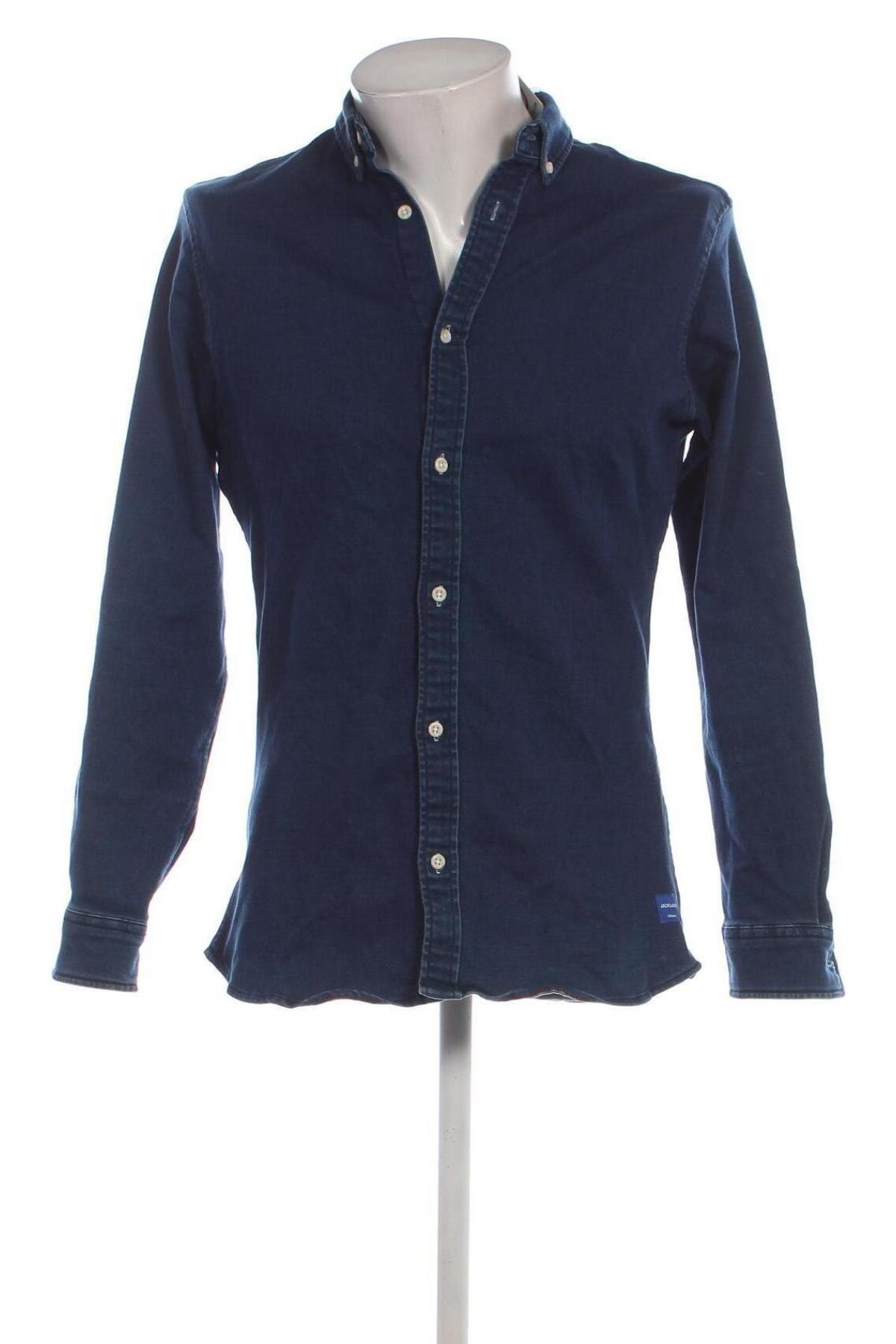 Herrenhemd Jack & Jones, Größe L, Farbe Blau, Preis € 23,99