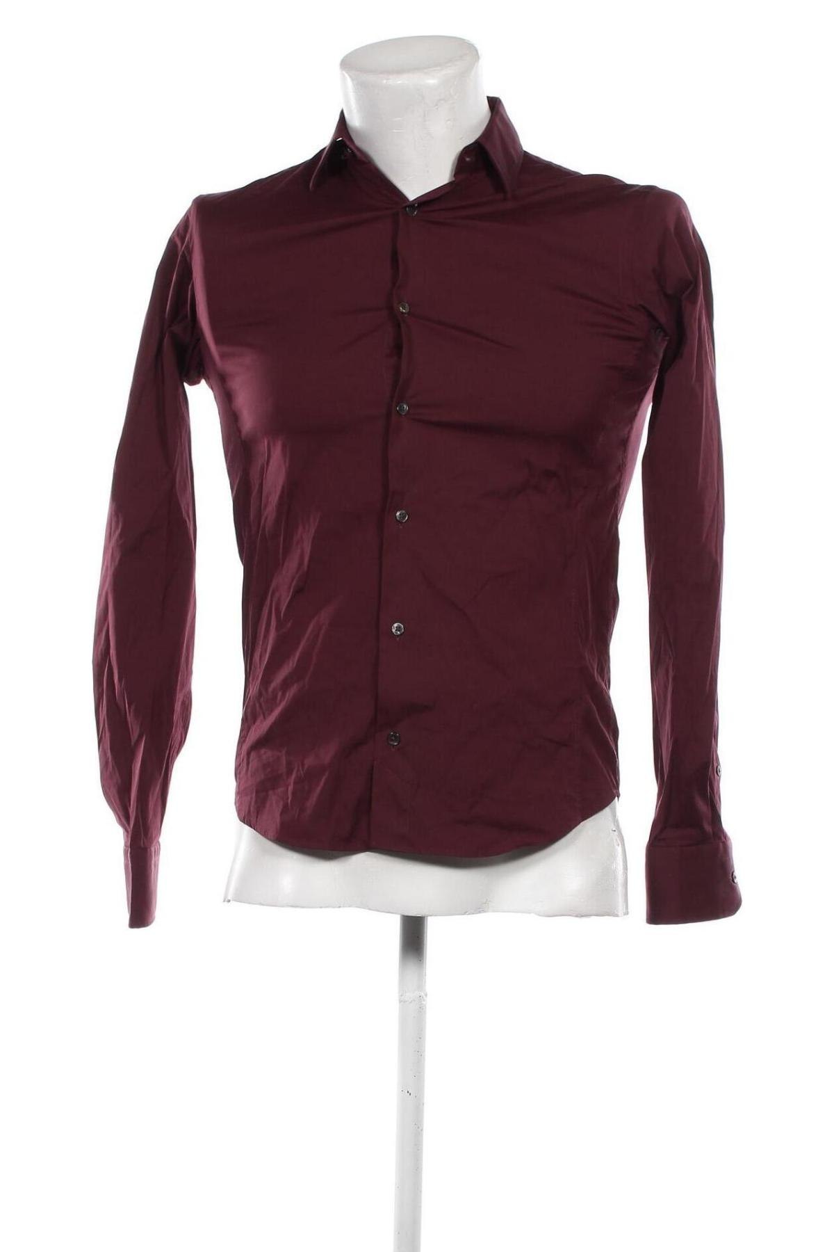 Herrenhemd Zara Man, Größe S, Farbe Rot, Preis € 12,49