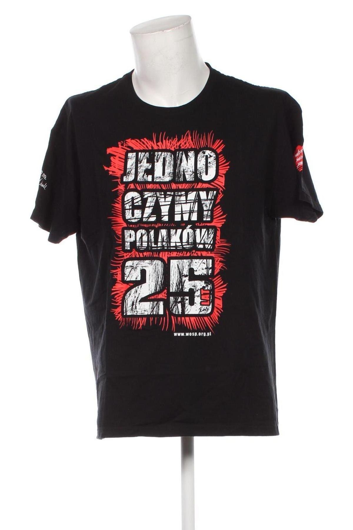 Męski T-shirt, Rozmiar XL, Kolor Czarny, Cena 26,99 zł