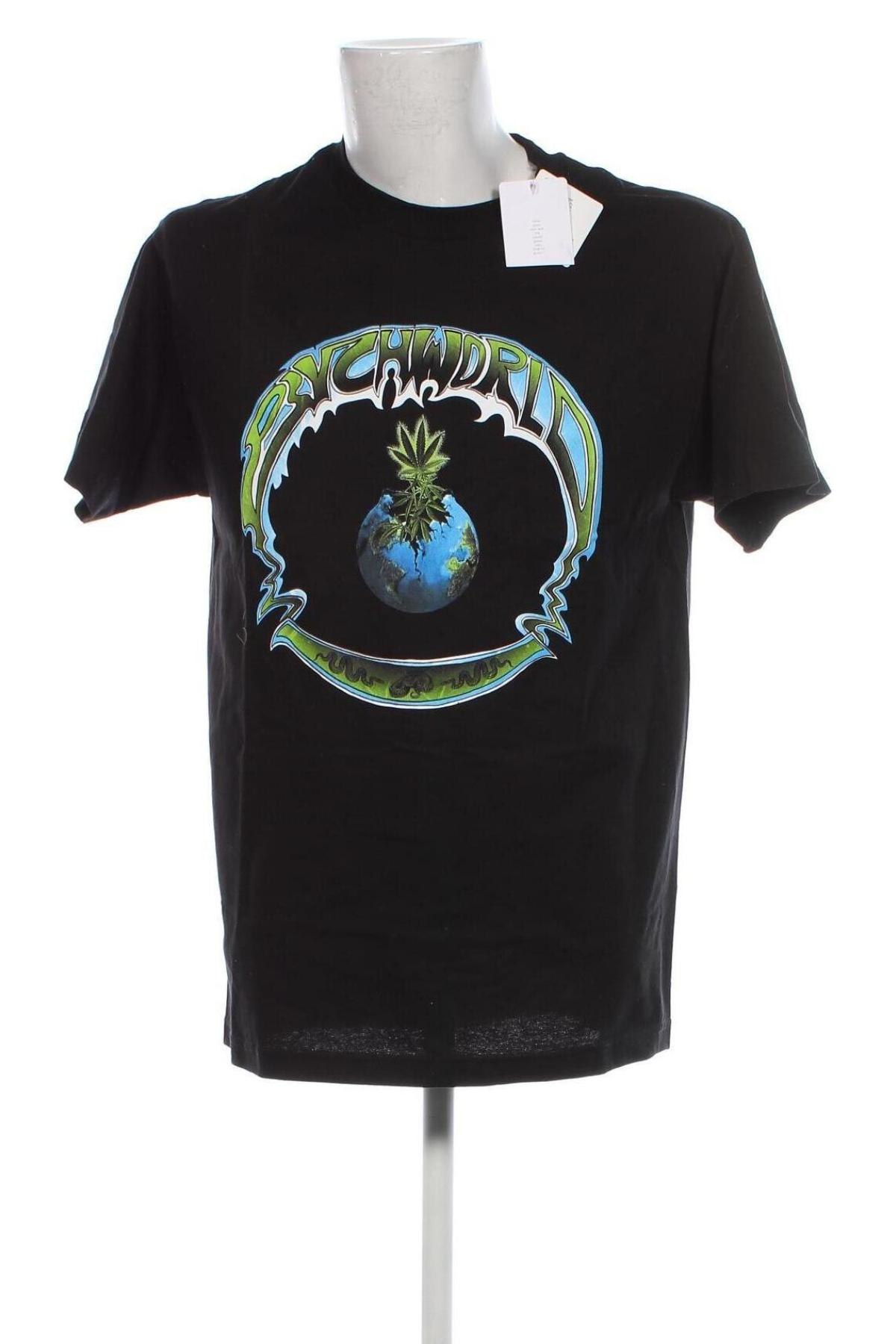 Herren T-Shirt PSYCH WORLD, Größe L, Farbe Schwarz, Preis 13,99 €