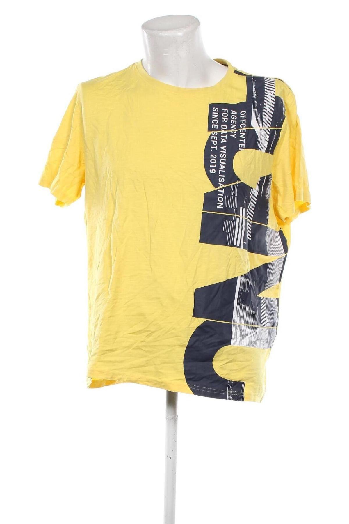 Ανδρικό t-shirt Angelo Litrico, Μέγεθος XL, Χρώμα Κίτρινο, Τιμή 7,99 €