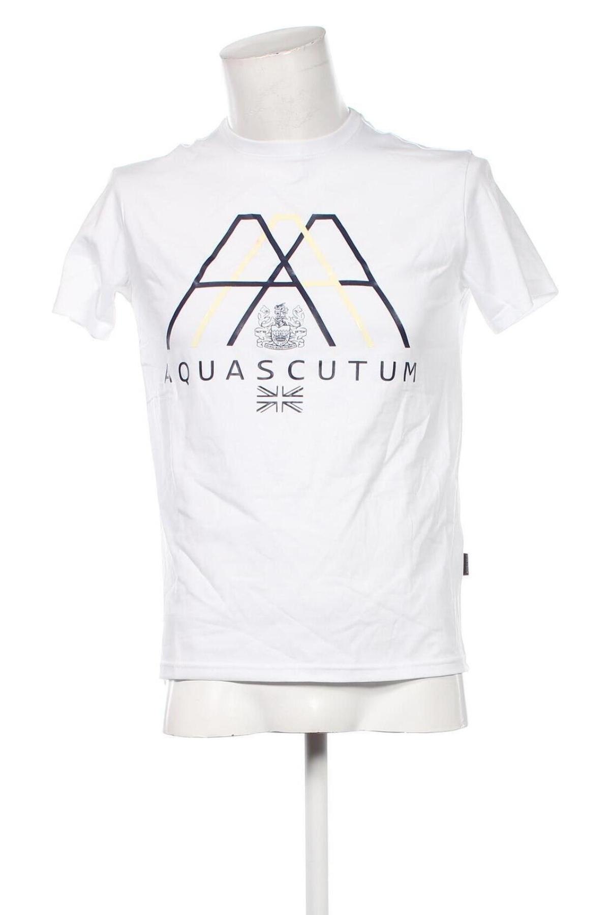 Ανδρικό t-shirt Aquascutum, Μέγεθος M, Χρώμα Λευκό, Τιμή 80,99 €