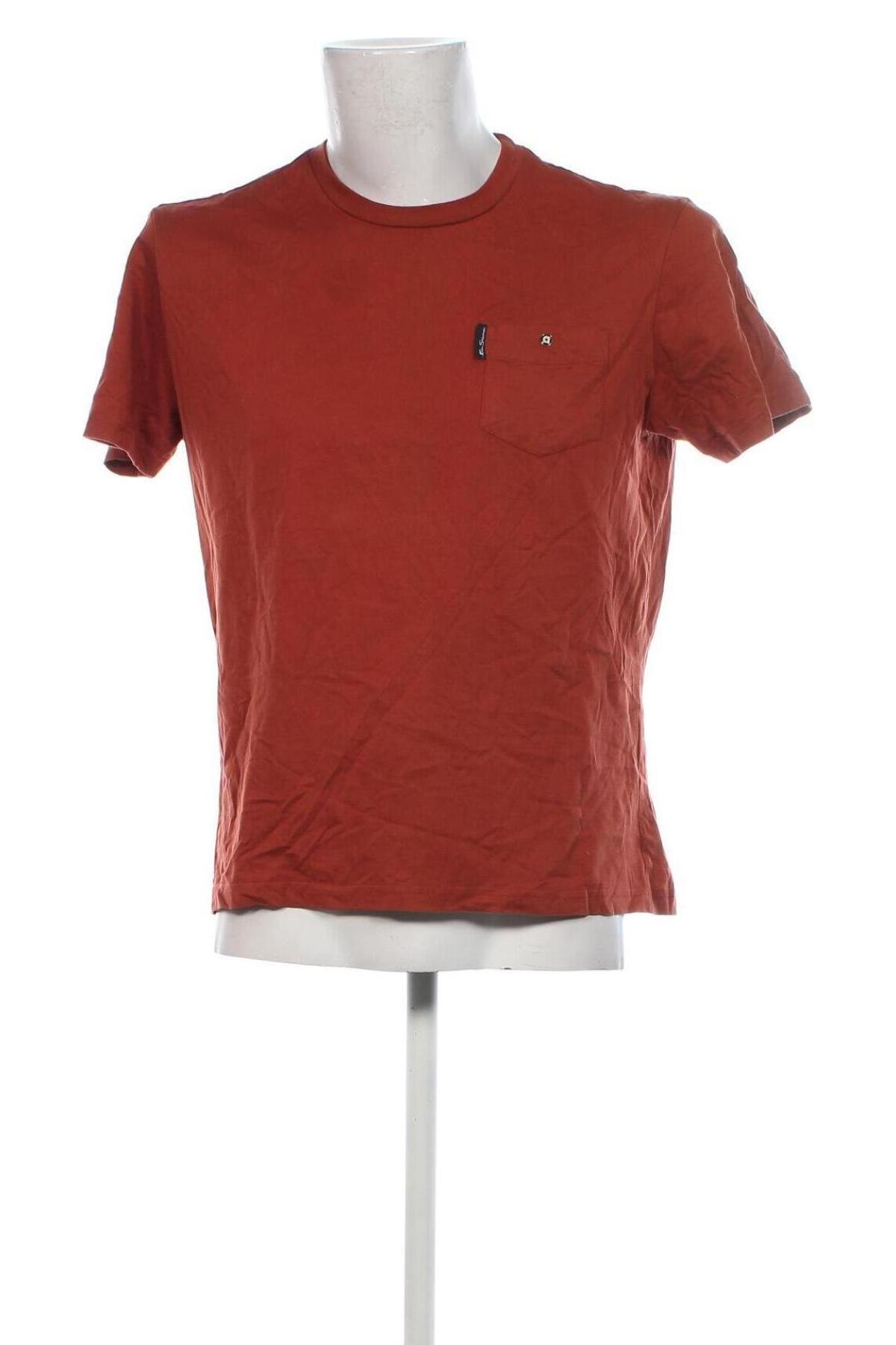 Herren T-Shirt Ben Sherman, Größe L, Farbe Braun, Preis 18,99 €