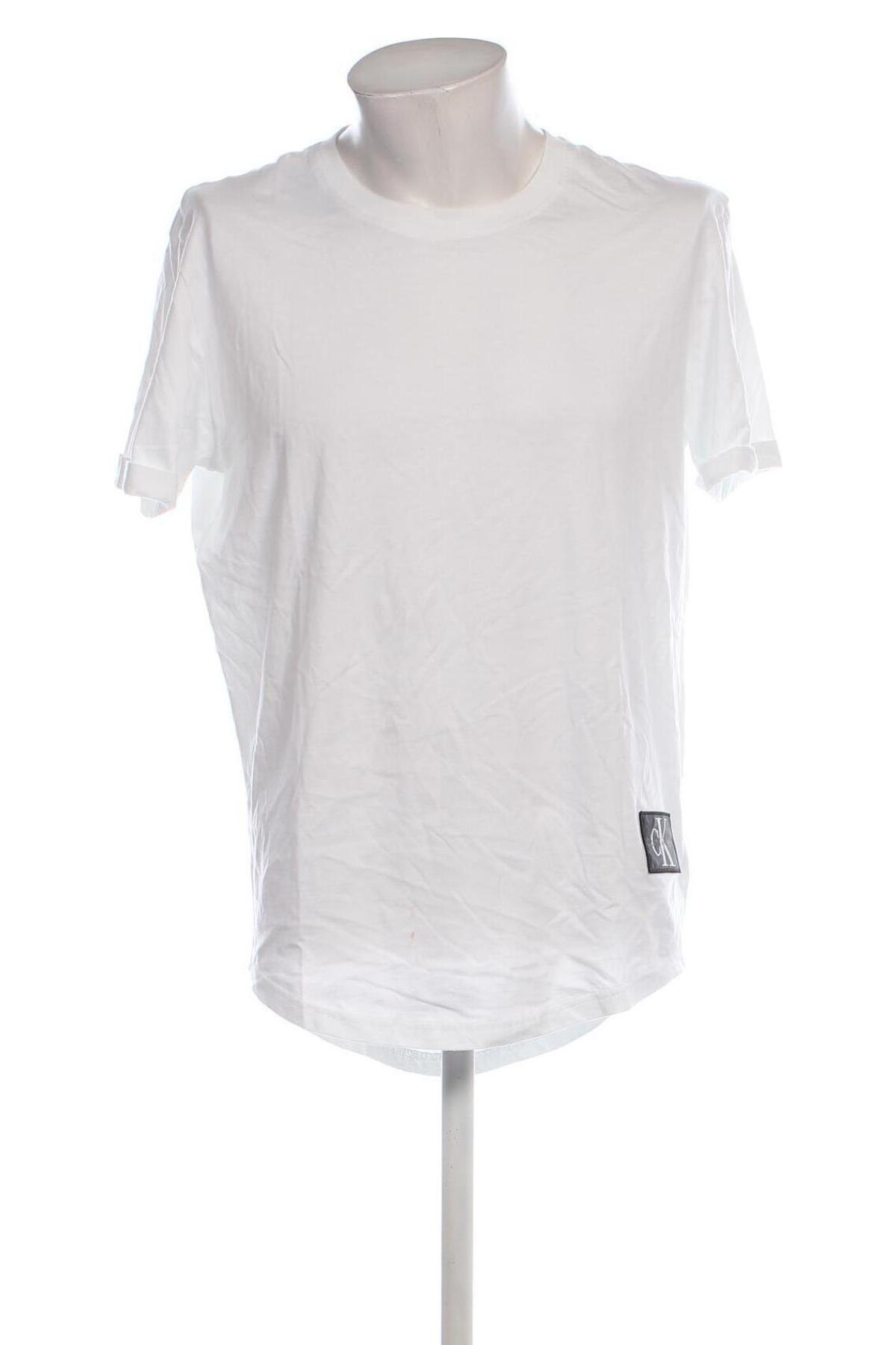 Ανδρικό t-shirt Calvin Klein Jeans, Μέγεθος L, Χρώμα Λευκό, Τιμή 35,99 €