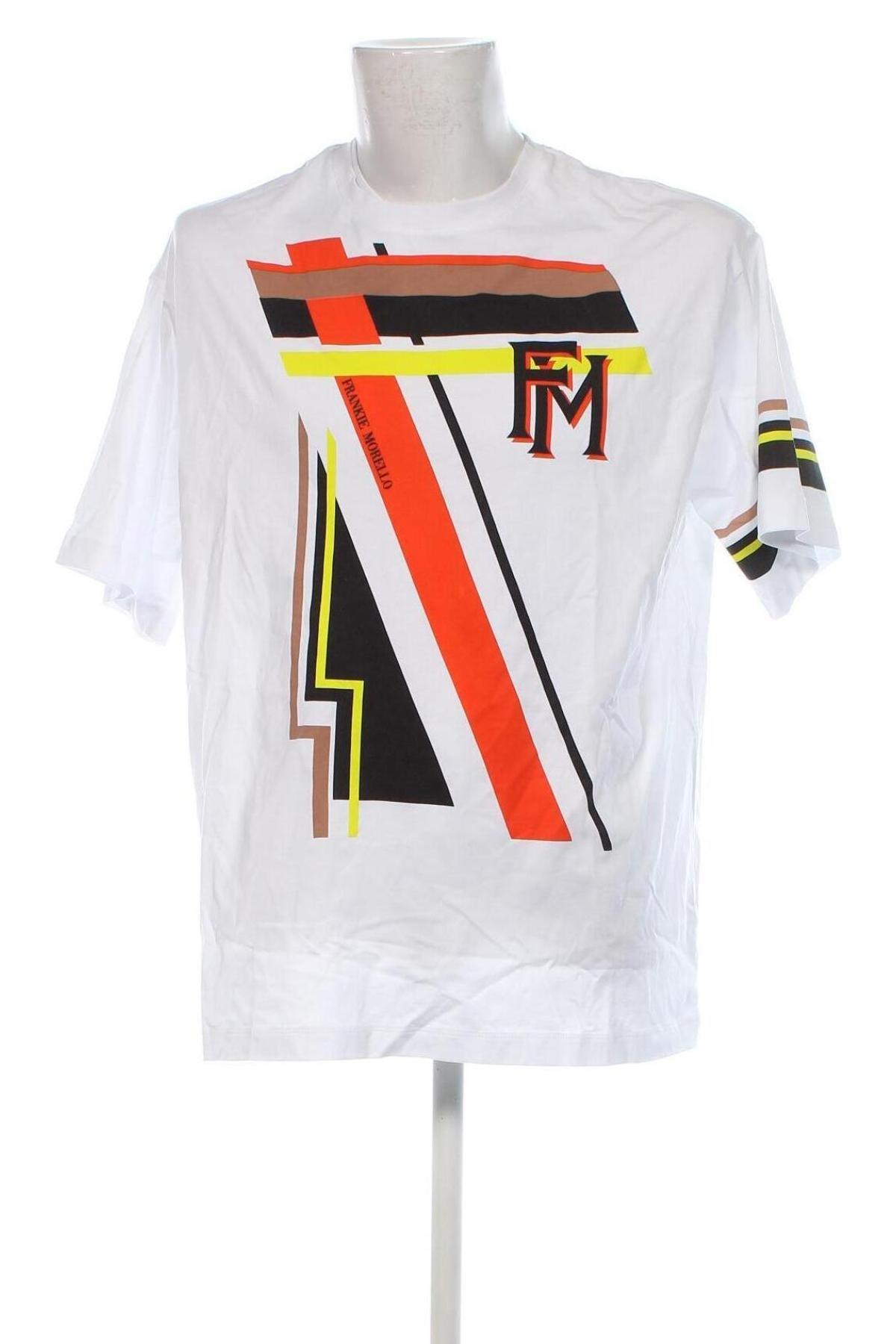 Herren T-Shirt Frankie Morello, Größe M, Farbe Weiß, Preis € 42,99