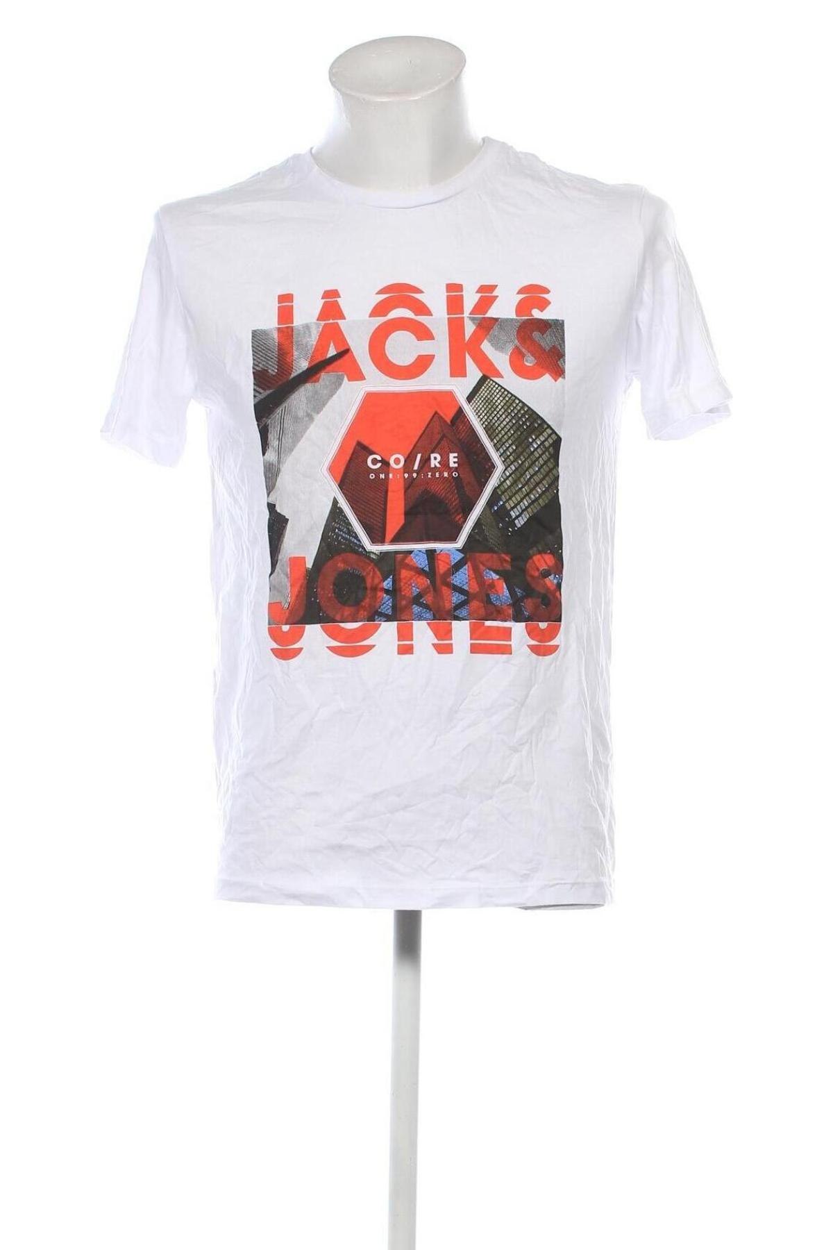 Męski T-shirt Jack & Jones, Rozmiar M, Kolor Biały, Cena 43,99 zł