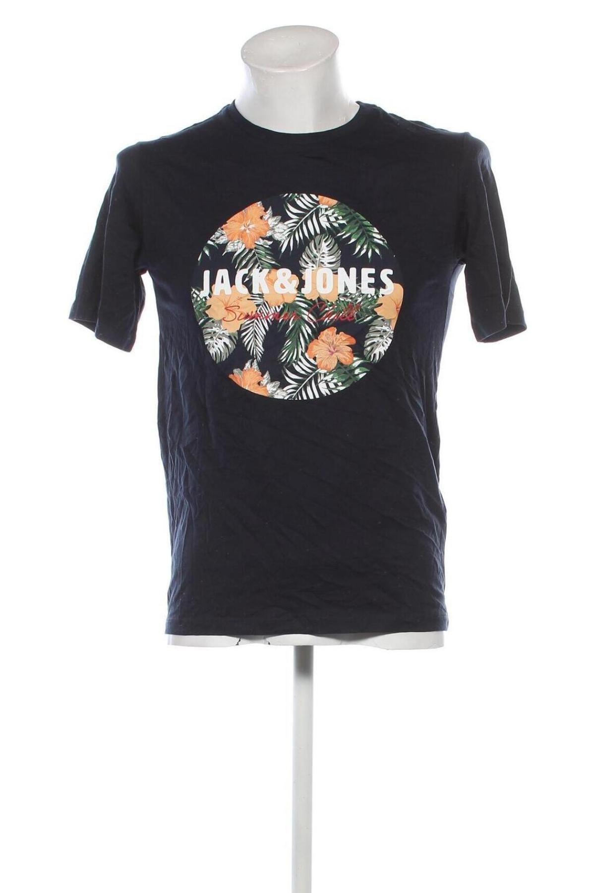 Herren T-Shirt Jack & Jones, Größe S, Farbe Blau, Preis 29,49 €