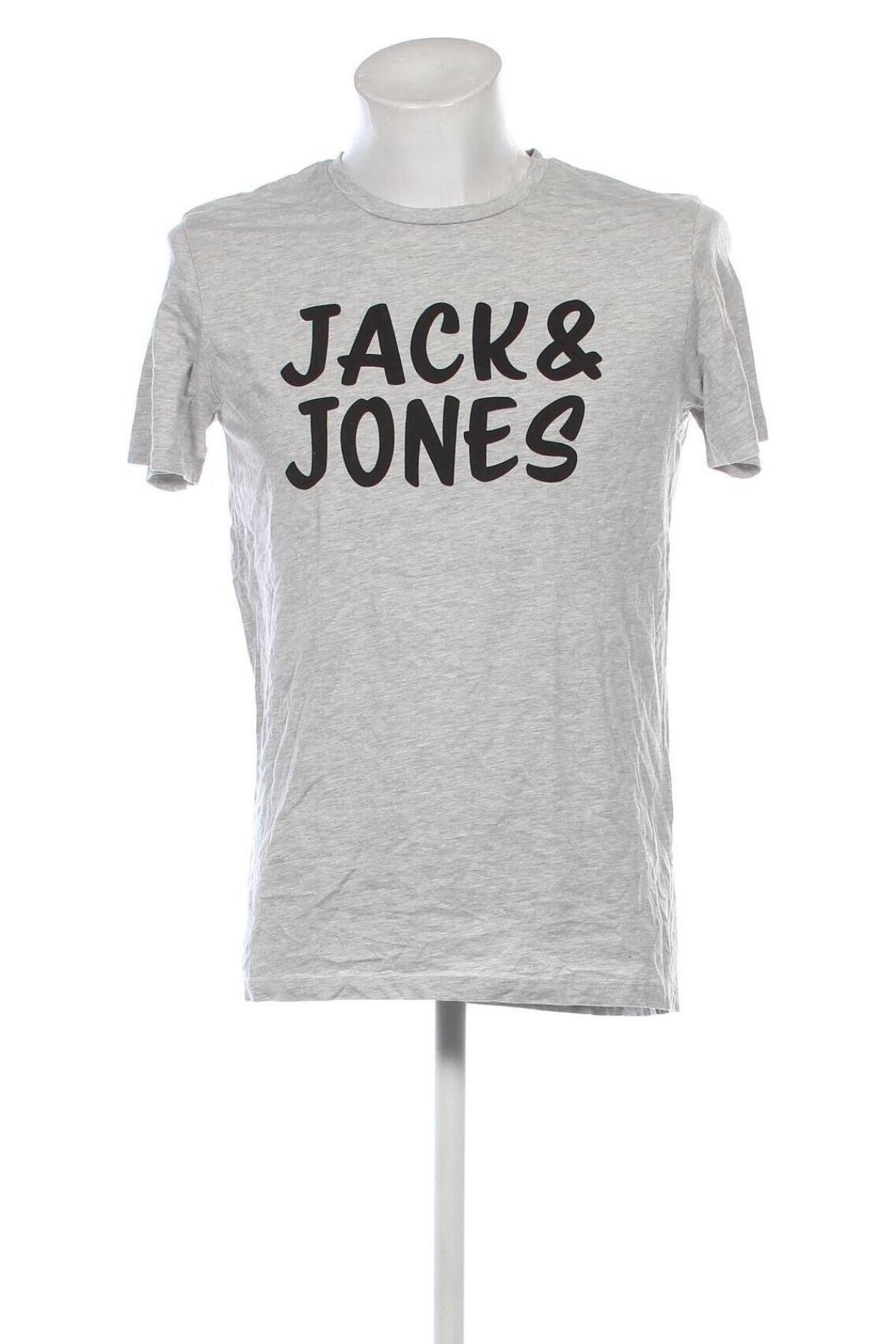 Ανδρικό t-shirt Jack & Jones, Μέγεθος M, Χρώμα Γκρί, Τιμή 11,49 €